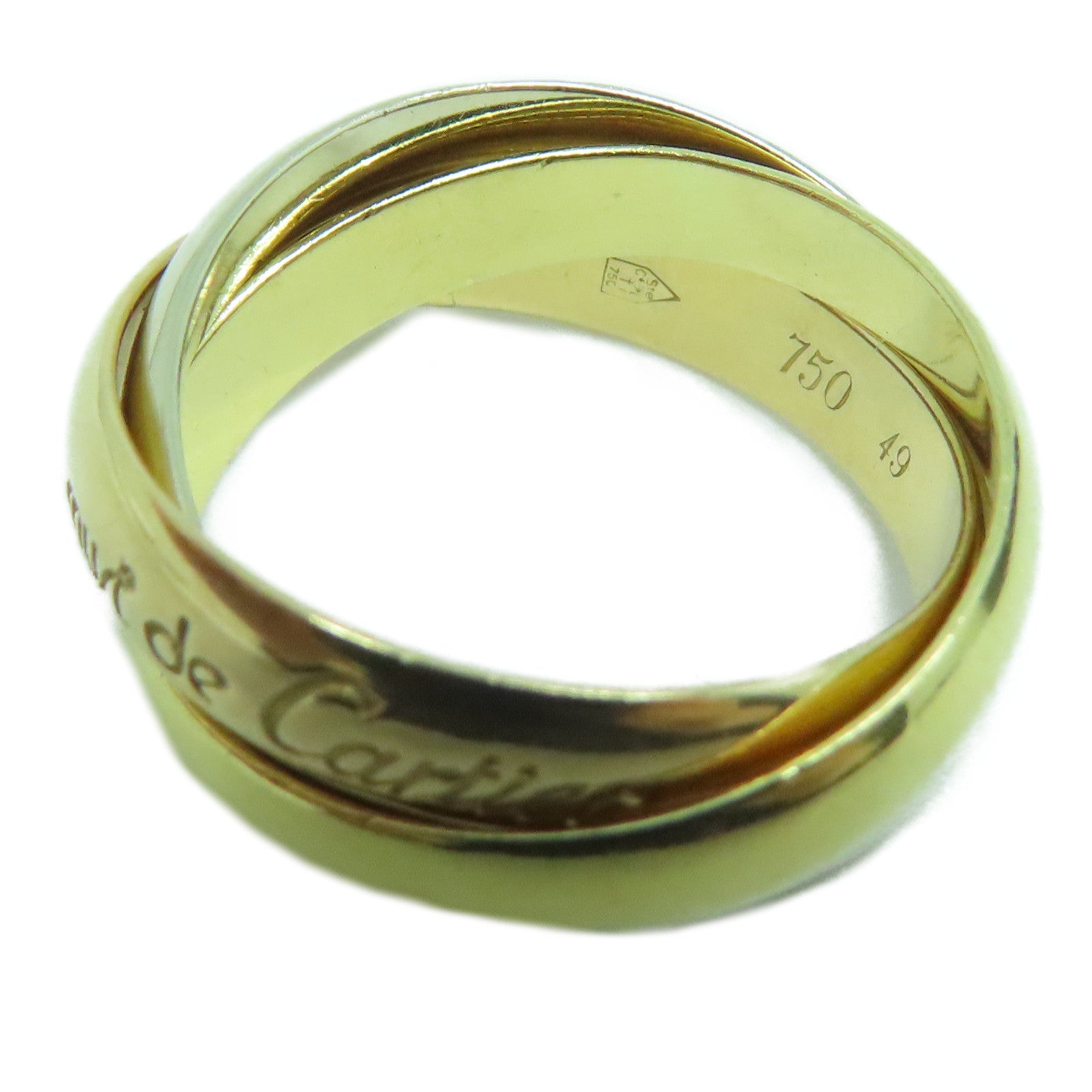 CARTIER 【激减优惠】18K黄金/玫瑰金/白金Trinity Ring戒指Cartier#49