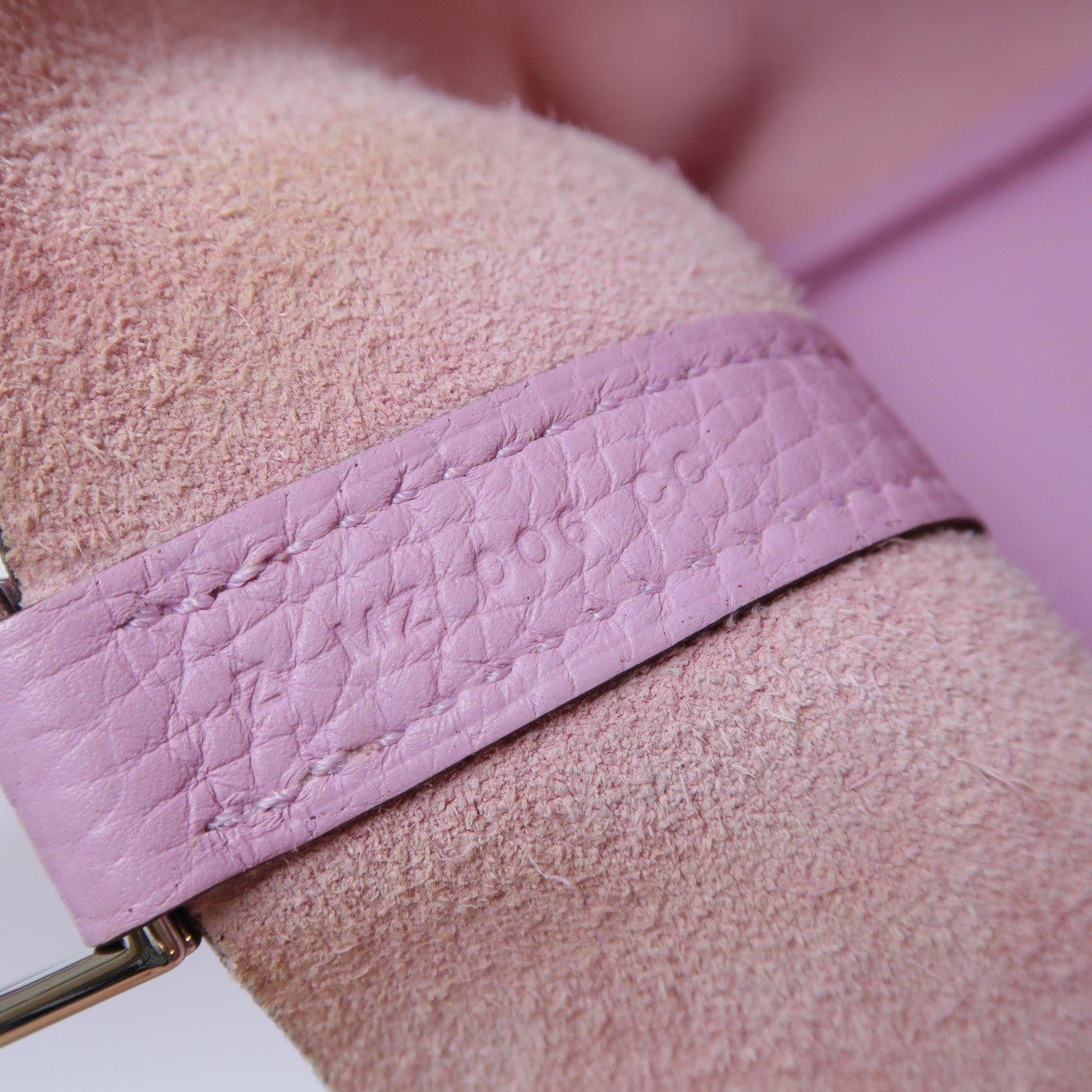 HERMES Clemence皮革Picotin PM銀扣手挽袋Mauve Sylvestre錦葵紫色
