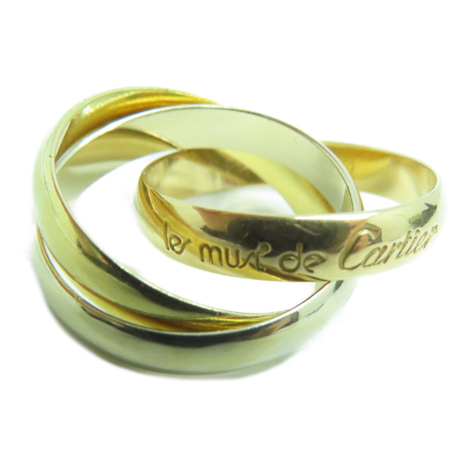 CARTIER 【激减优惠】18K黄金/玫瑰金/白金Trinity Ring戒指Cartier#49