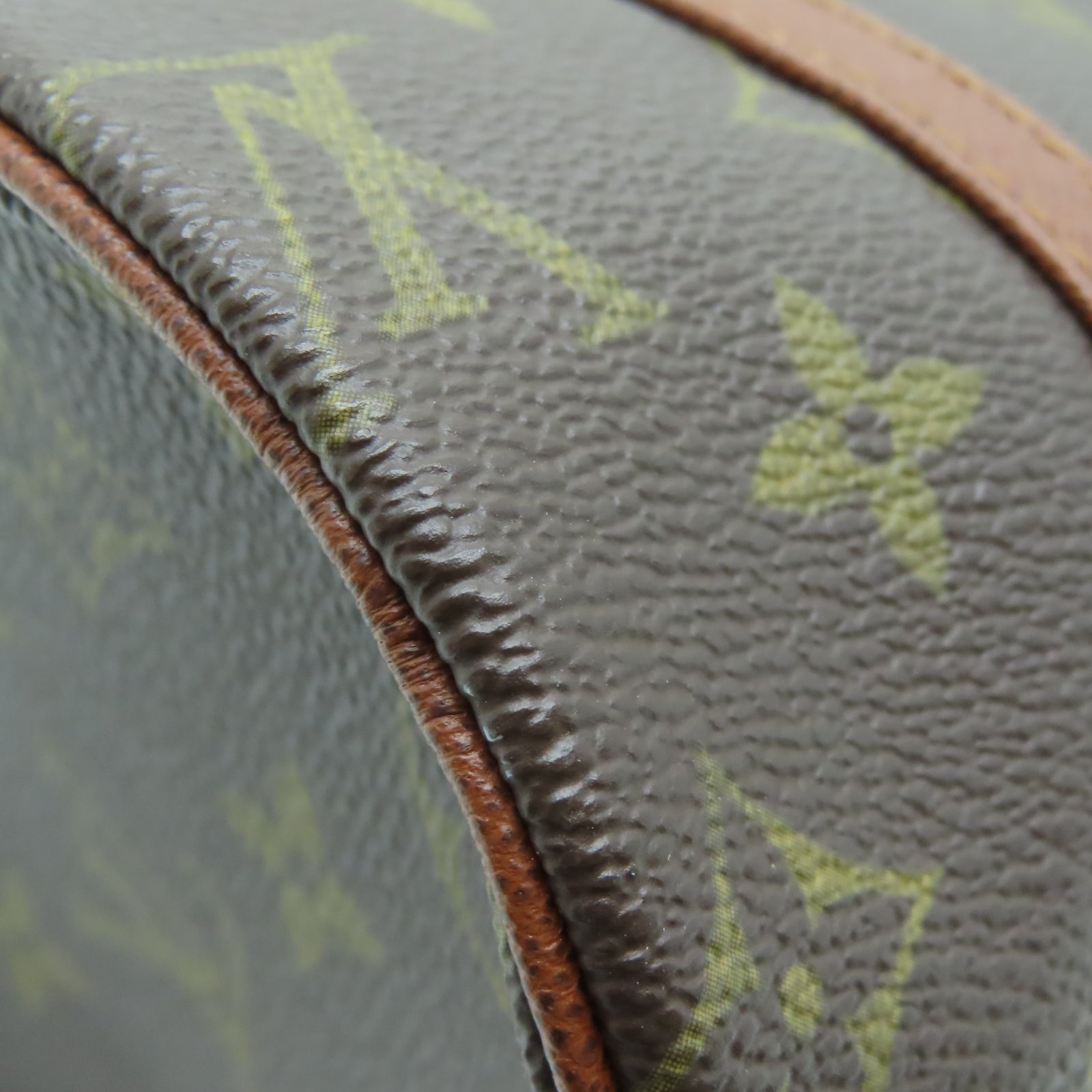 LOUIS VUITTON Monogram Papillon PM金扣肩背袋棕色