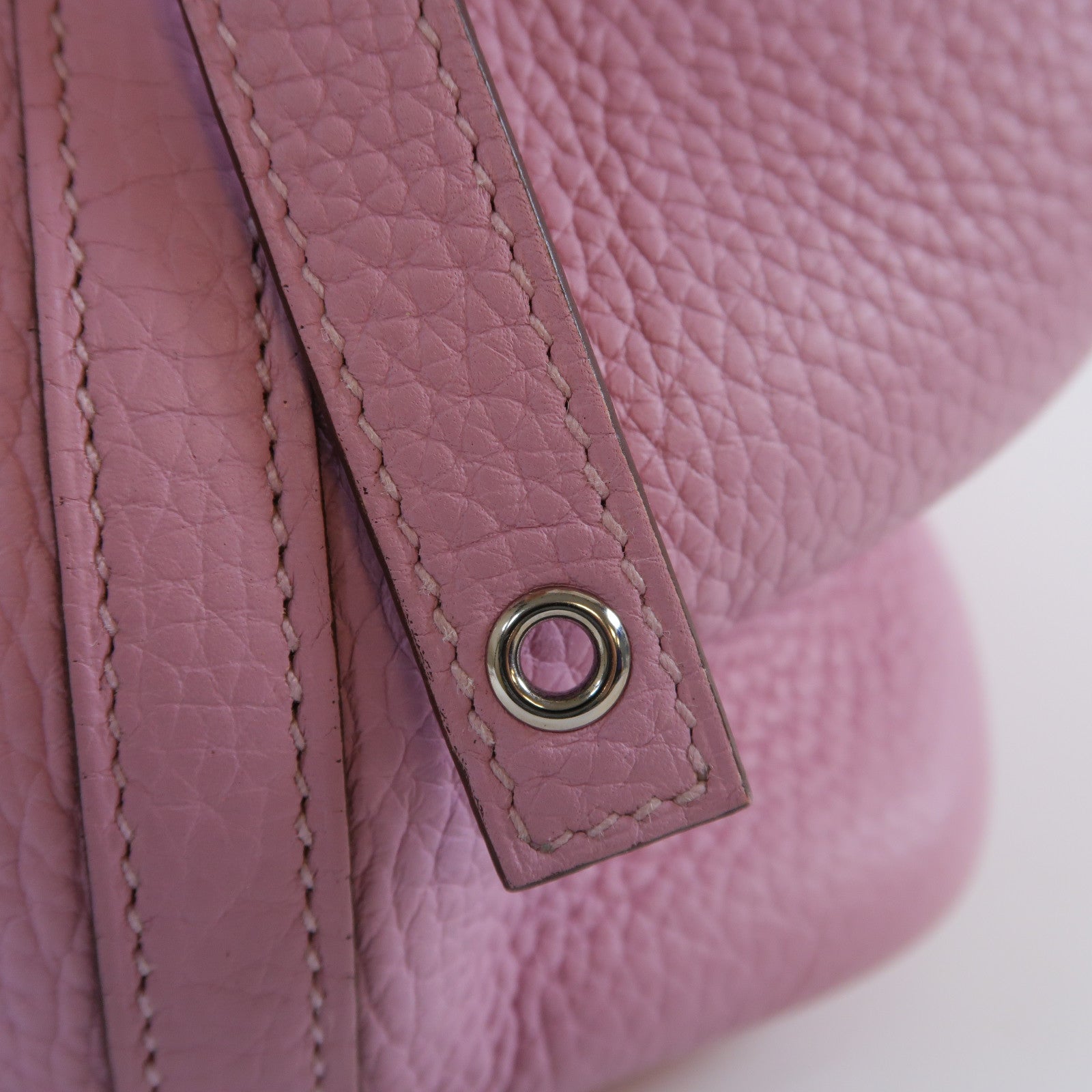 HERMES Clemence皮革Picotin PM銀扣手挽袋Mauve Sylvestre錦葵紫色