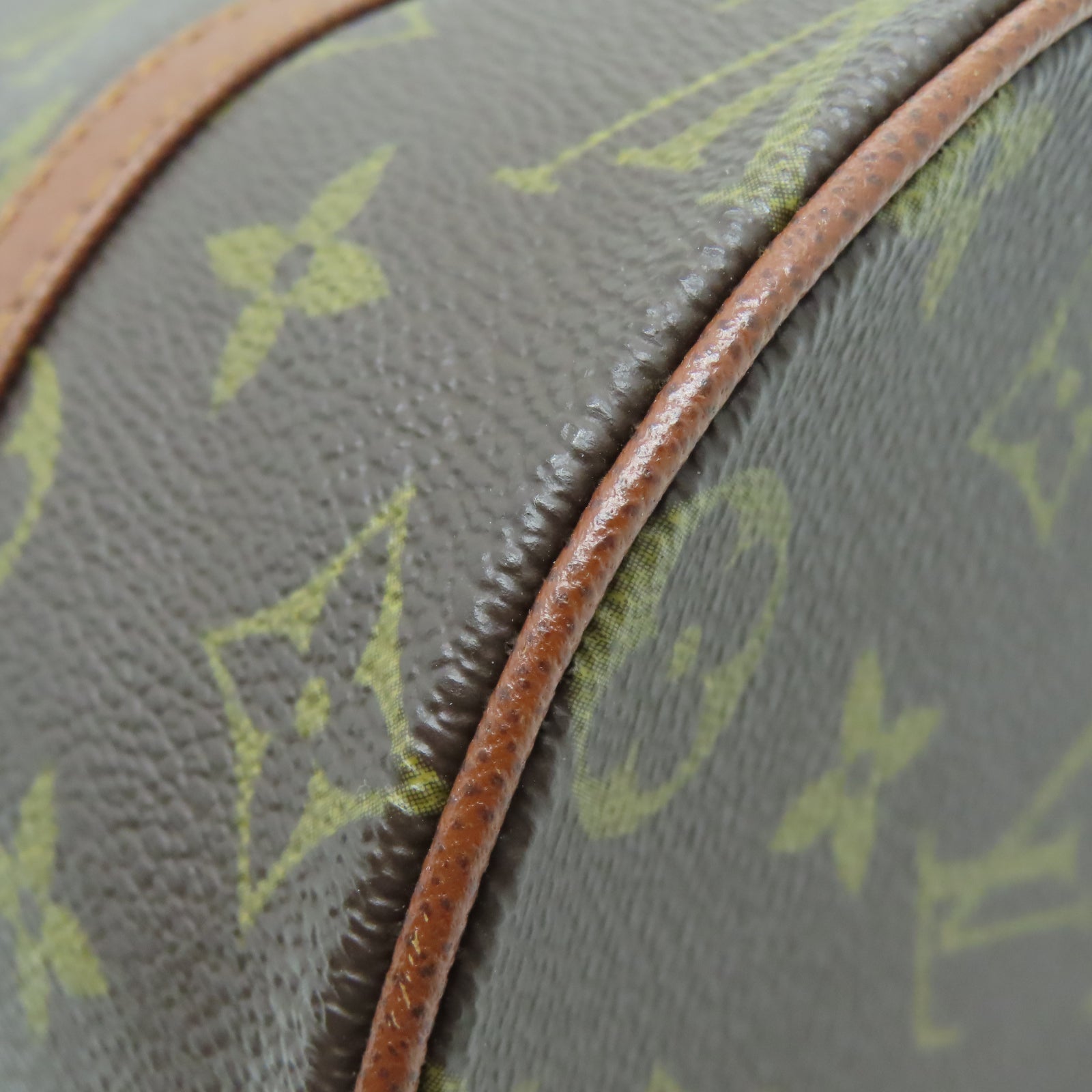 LOUIS VUITTON Monogram Papillon PM金扣肩背袋棕色