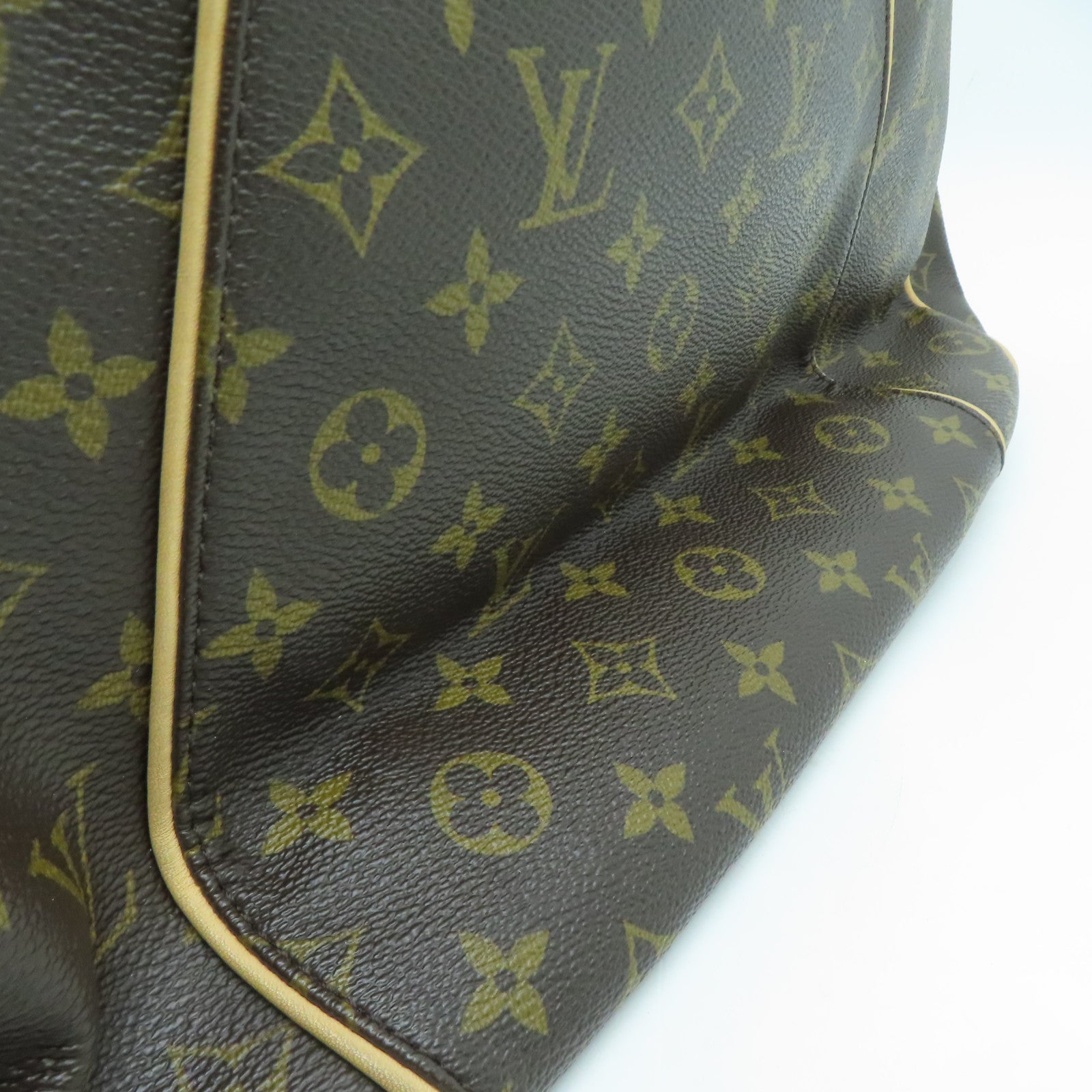 LOUIS VUITTON Monogram Galliera PM金扣肩背袋啡色
