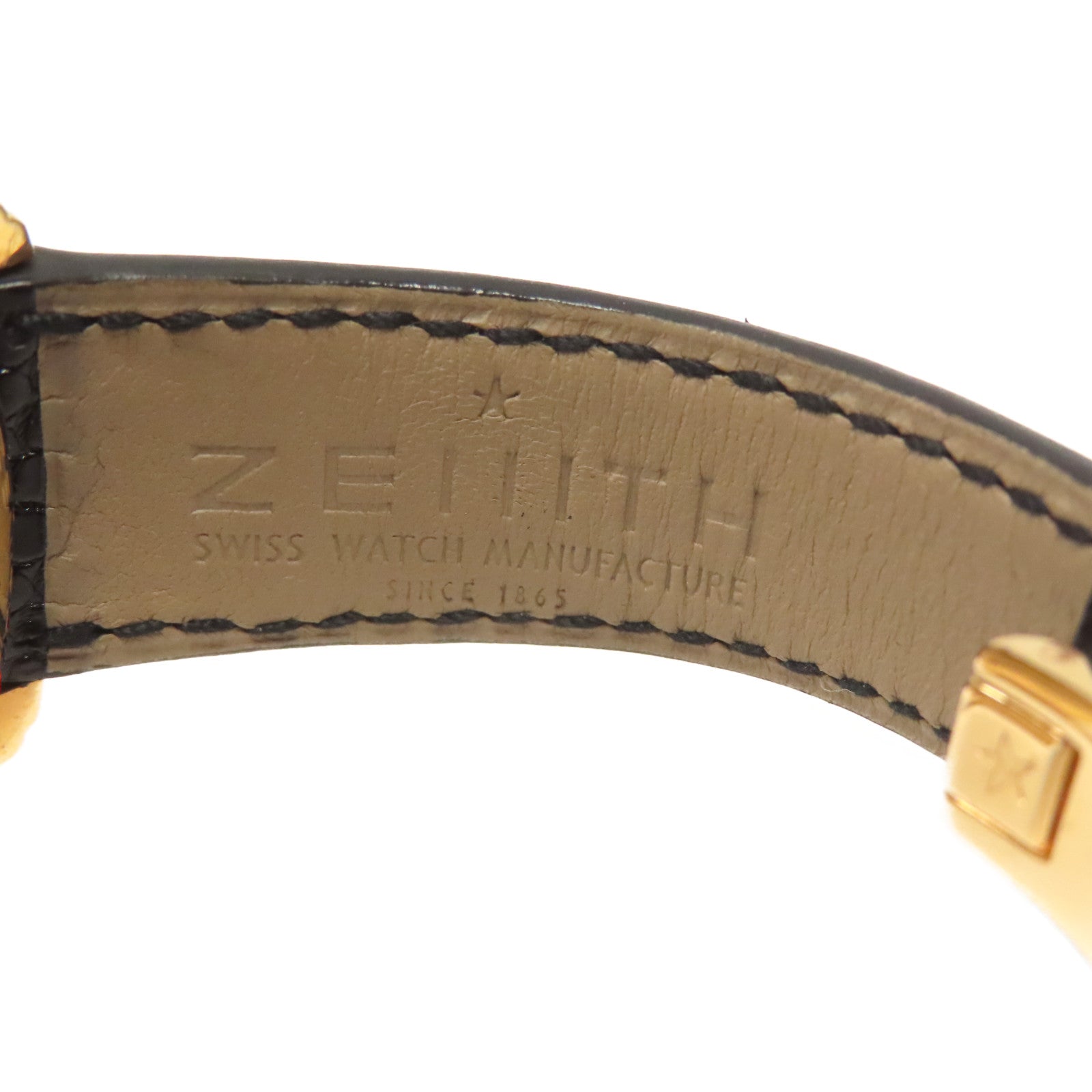 ZENITH 18K黃金Chrono Master手錶自動機芯黑色