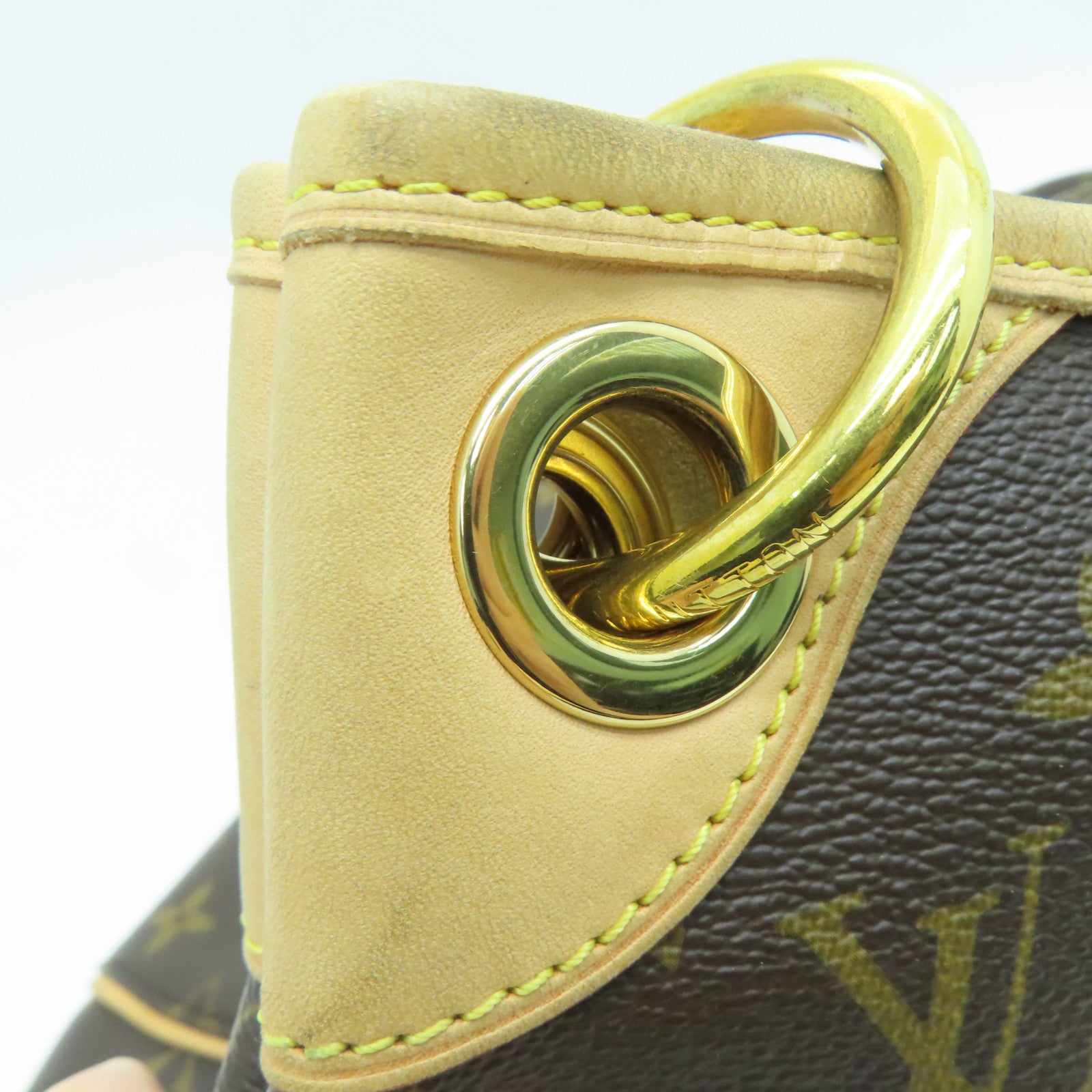 LOUIS VUITTON Monogram Galliera PM金扣肩背袋啡色