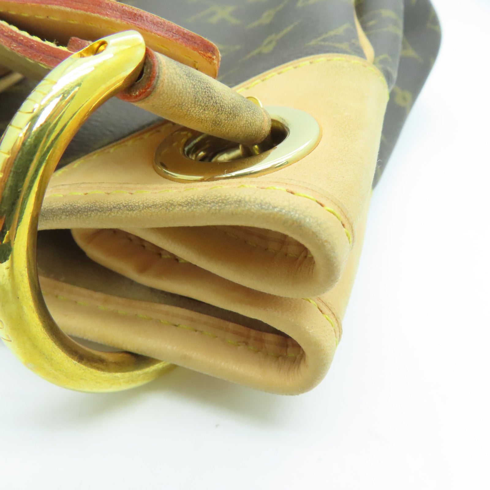 LOUIS VUITTON Monogram Galliera PM金扣肩背袋啡色