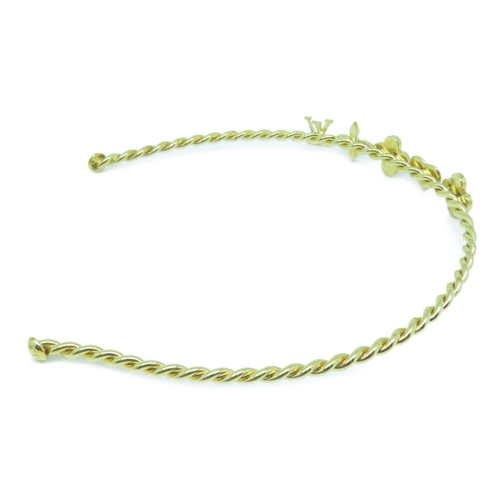 LOUIS VUITTON 金屬Headband頭箍粉紅色/金色