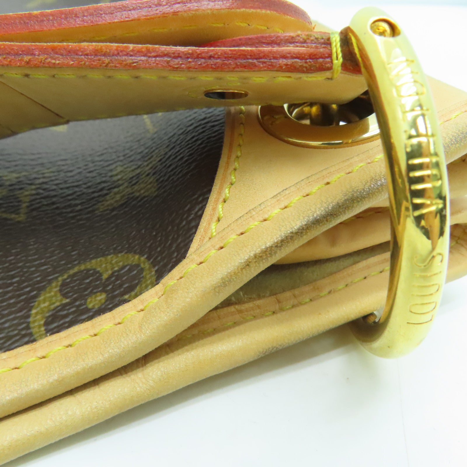 LOUIS VUITTON Monogram Galliera PM金扣肩背袋啡色