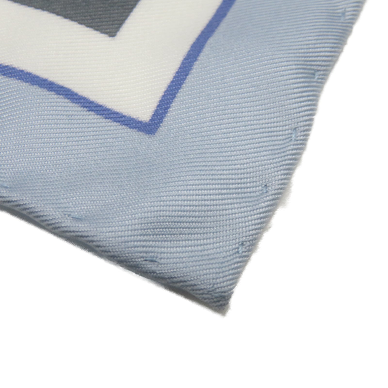 HERMES [Sharp Discount] Silk Scarf Blue