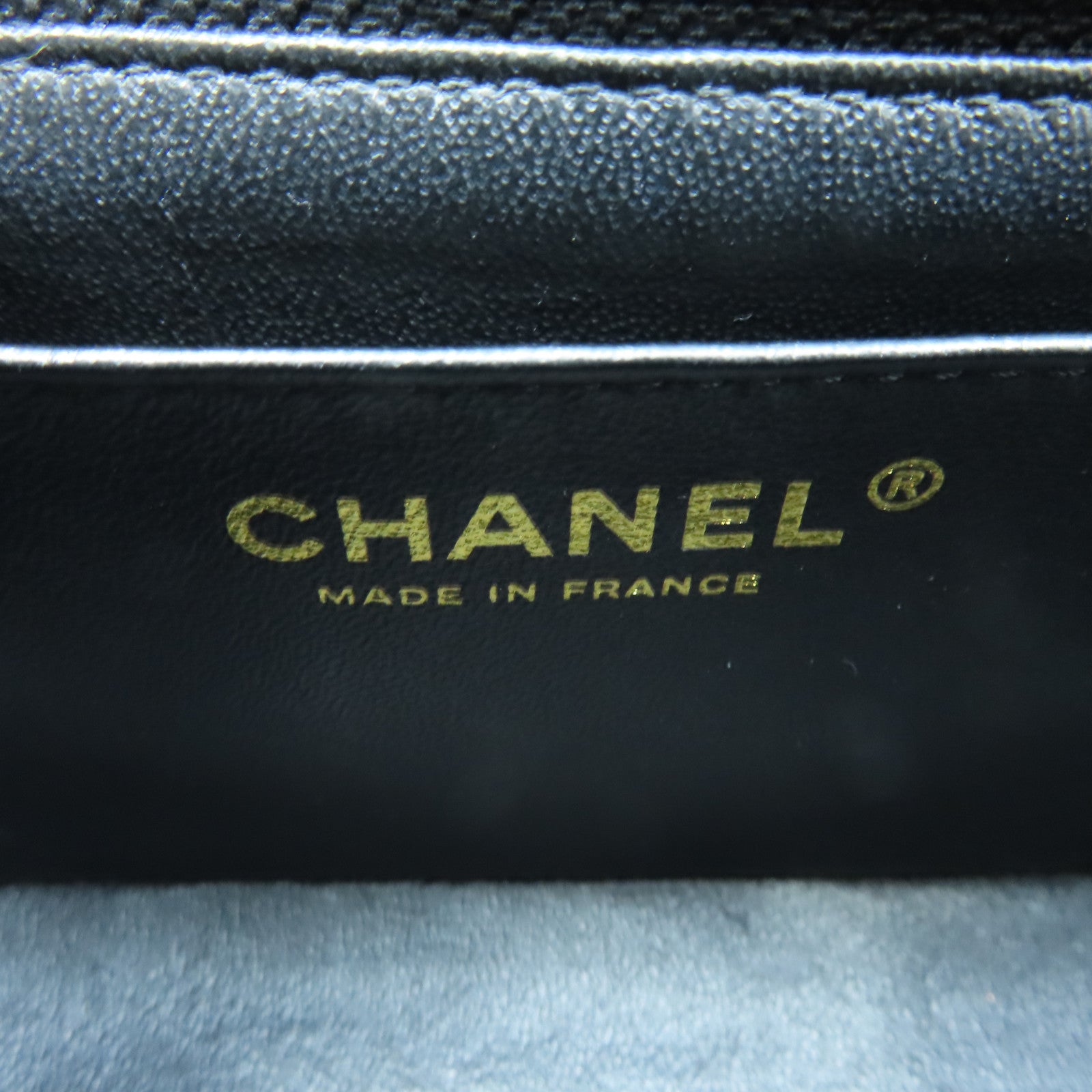 CHANEL 菱格牛皮皮革Chain Shoulder Bag金扣肩背袋黑色/白色
