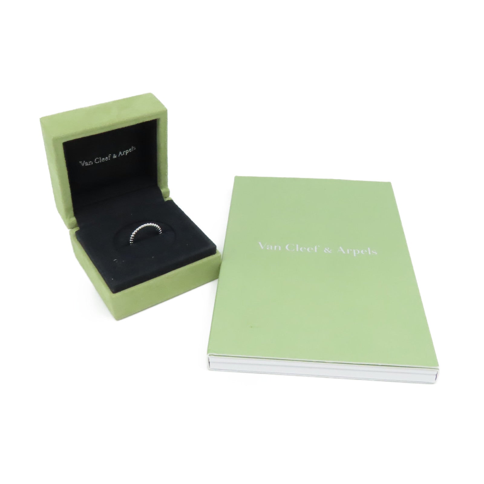 Van Cleef & Arpels 18K白金Perlee Pearls of Gold Ring戒指US#51