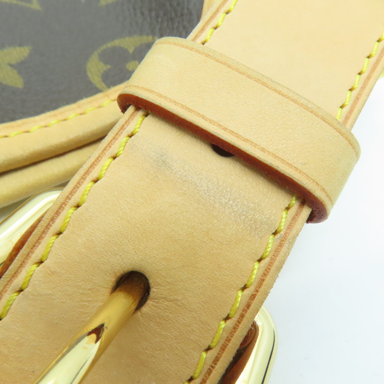 LOUIS VUITTON Monogram Galliera PM金扣肩背袋啡色