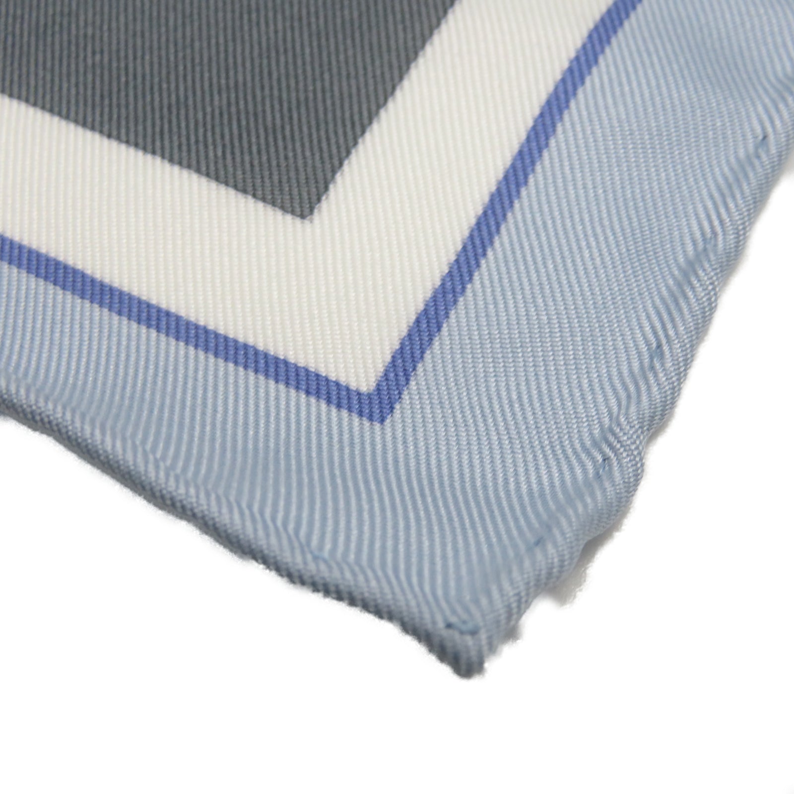 HERMES [Sharp Discount] Silk Scarf Blue