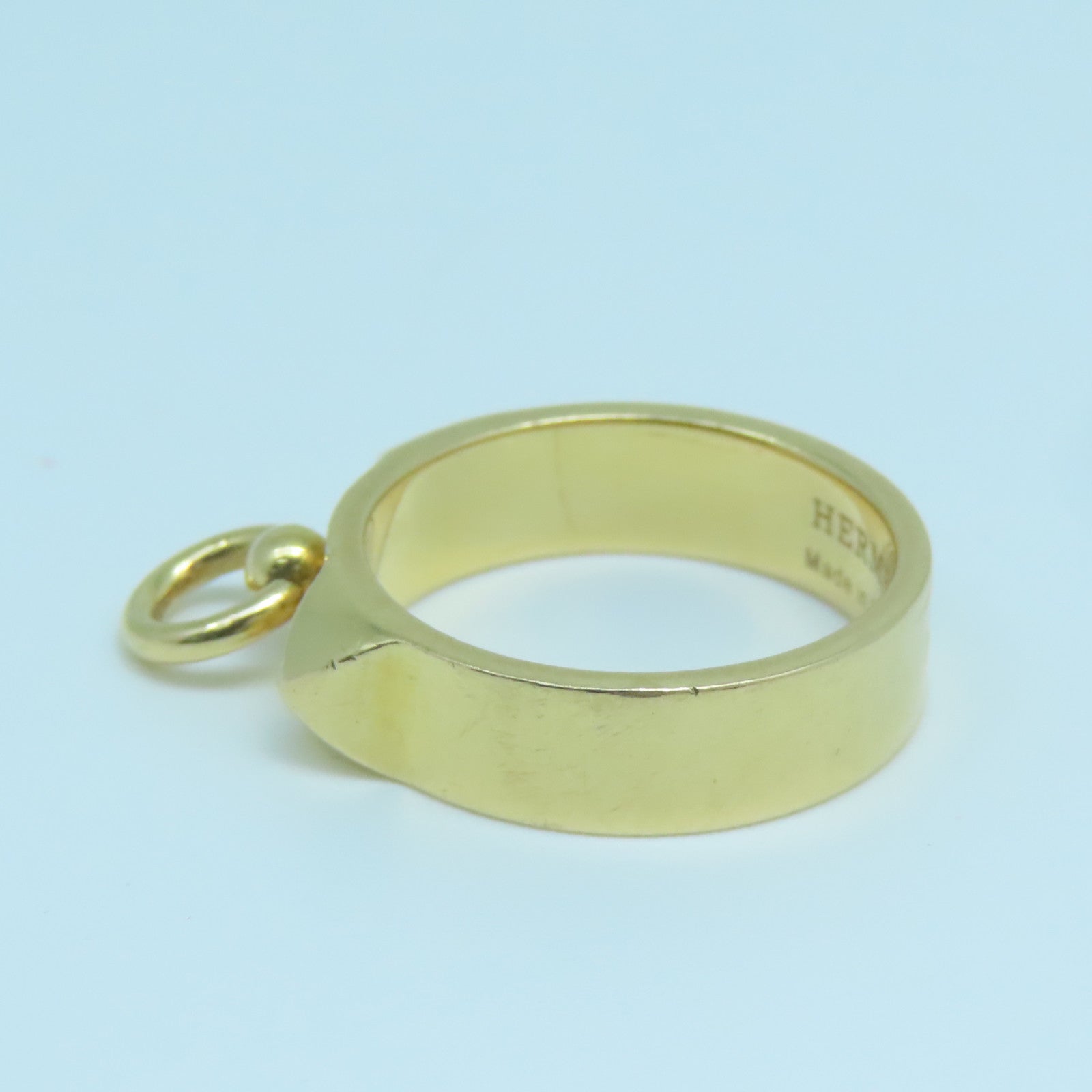 HERMES 18K玫瑰金Collier De Chien Ring戒指#50 US#5.25
