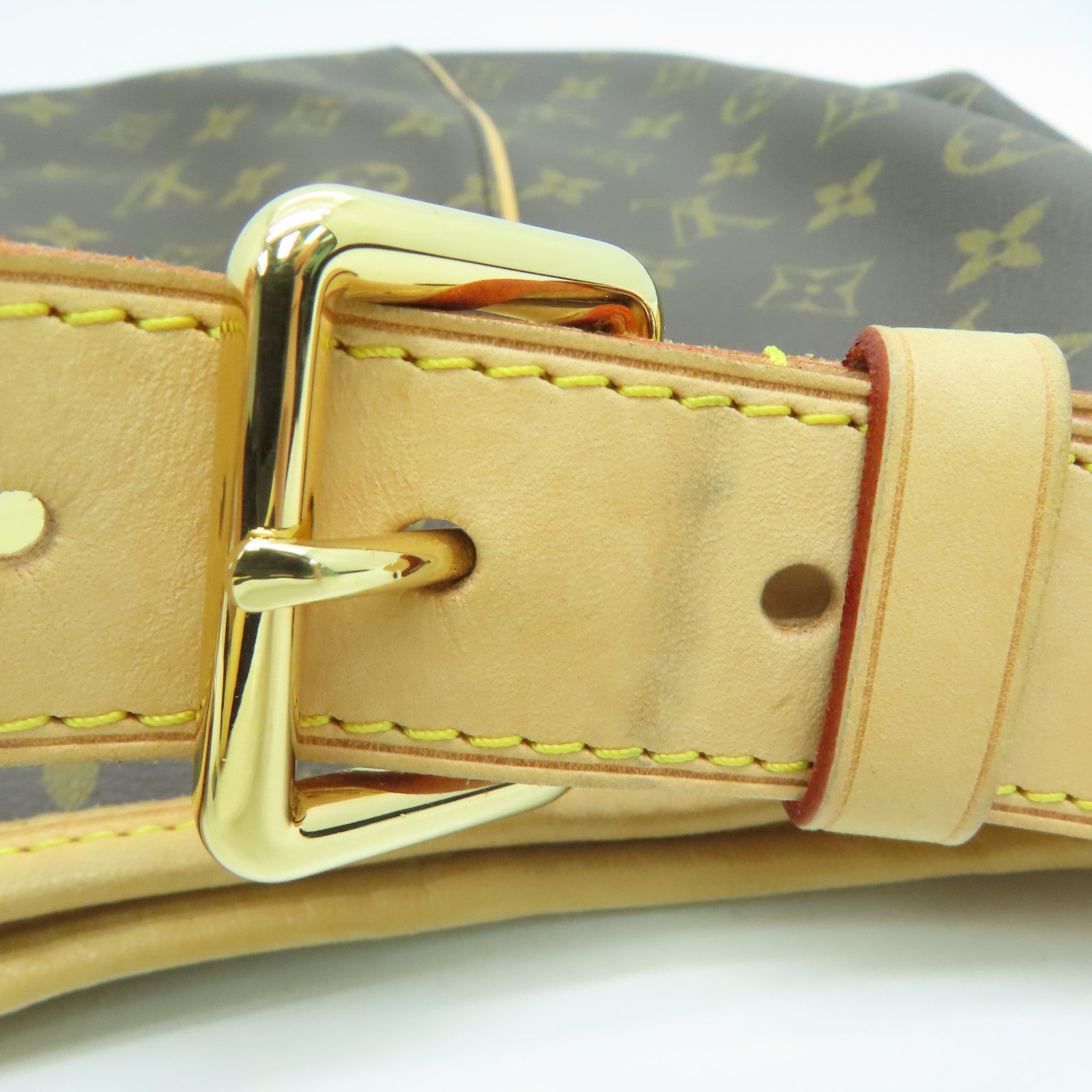 LOUIS VUITTON Monogram Galliera PM金扣肩背袋啡色