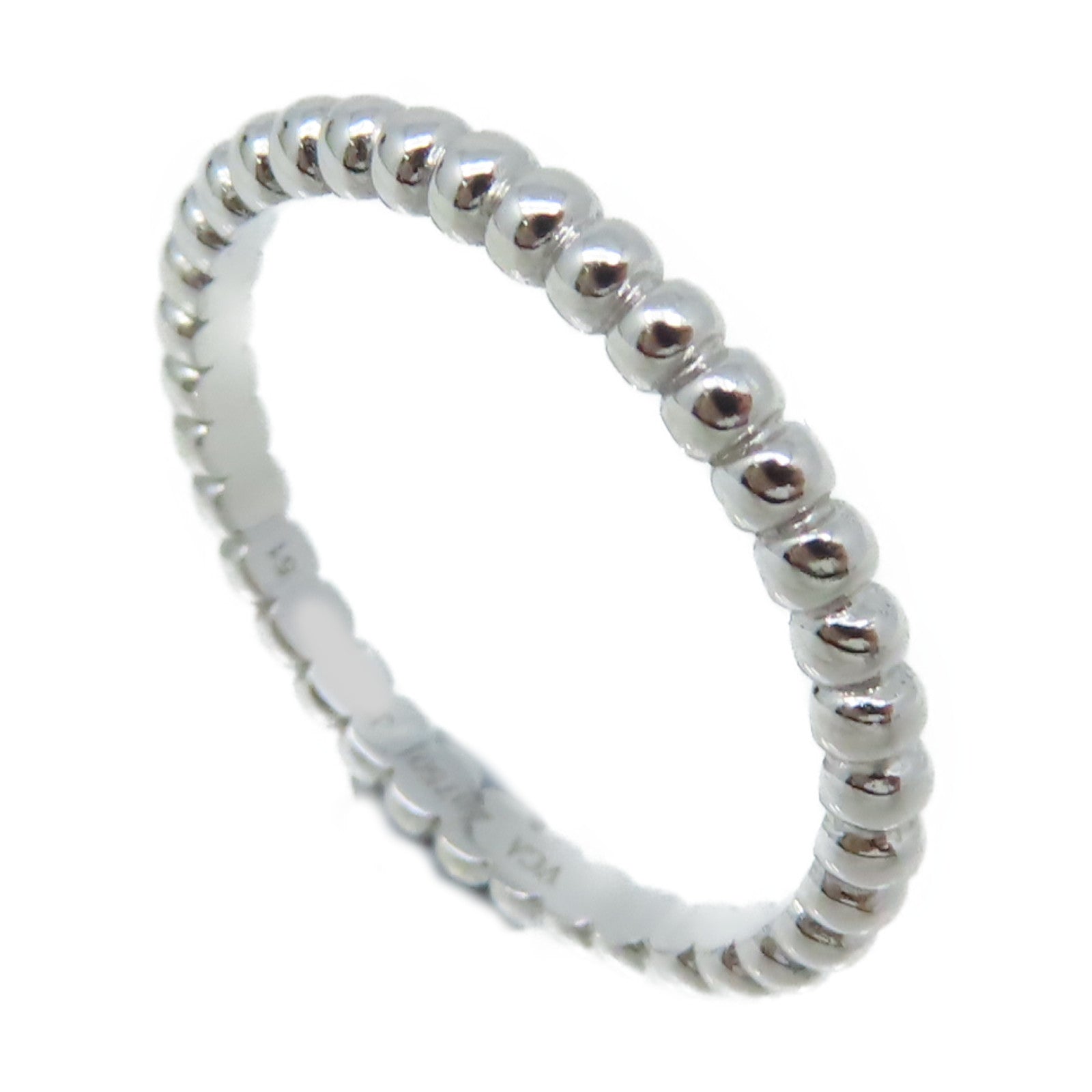 Van Cleef & Arpels 18K白金Perlee Pearls of Gold Ring戒指US#51