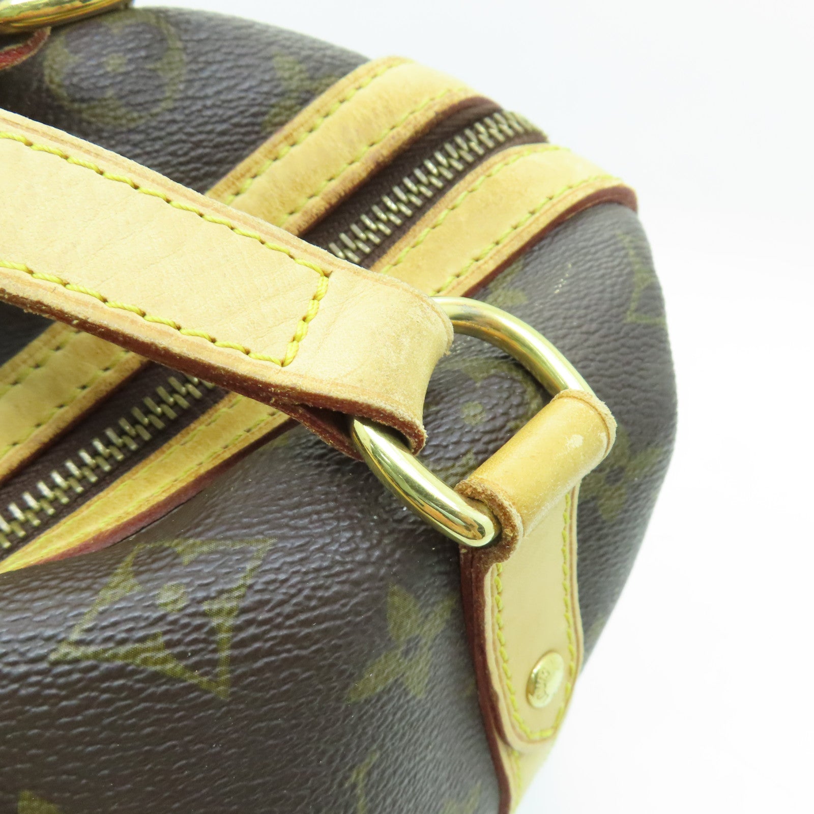 LOUIS VUITTON Monogram Stresa PM金扣肩背袋棕色