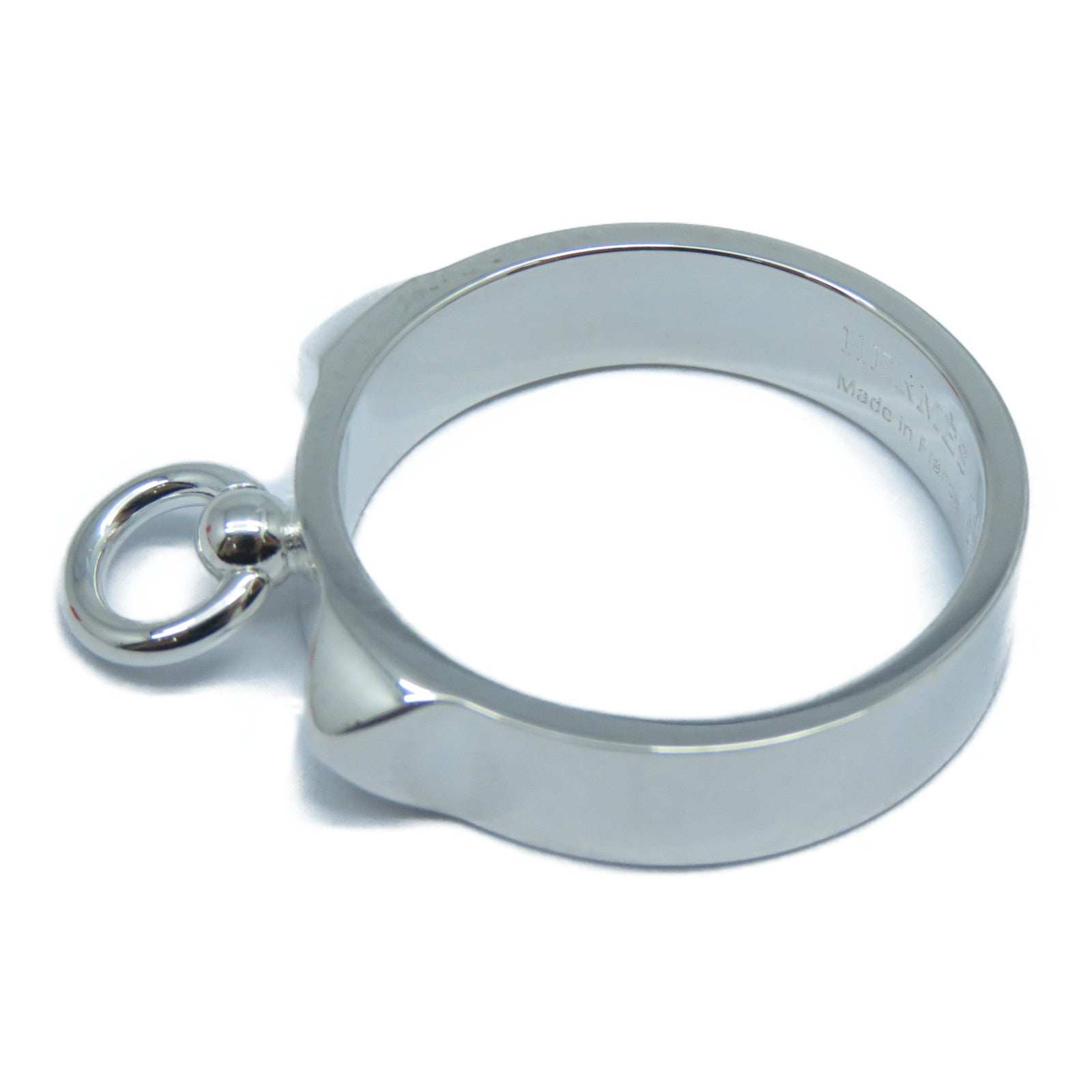 HERMES 925純銀Bague Collier de Chien戒指US#7.5銀色