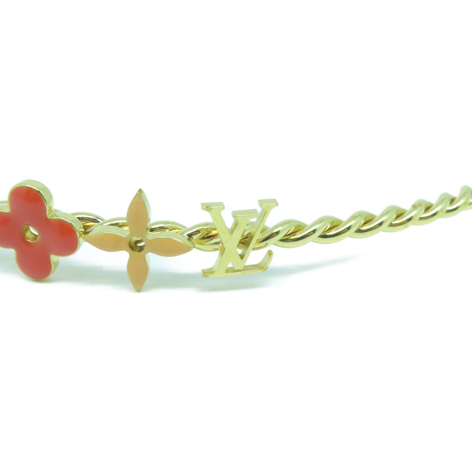 LOUIS VUITTON 金屬Headband頭箍粉紅色/金色