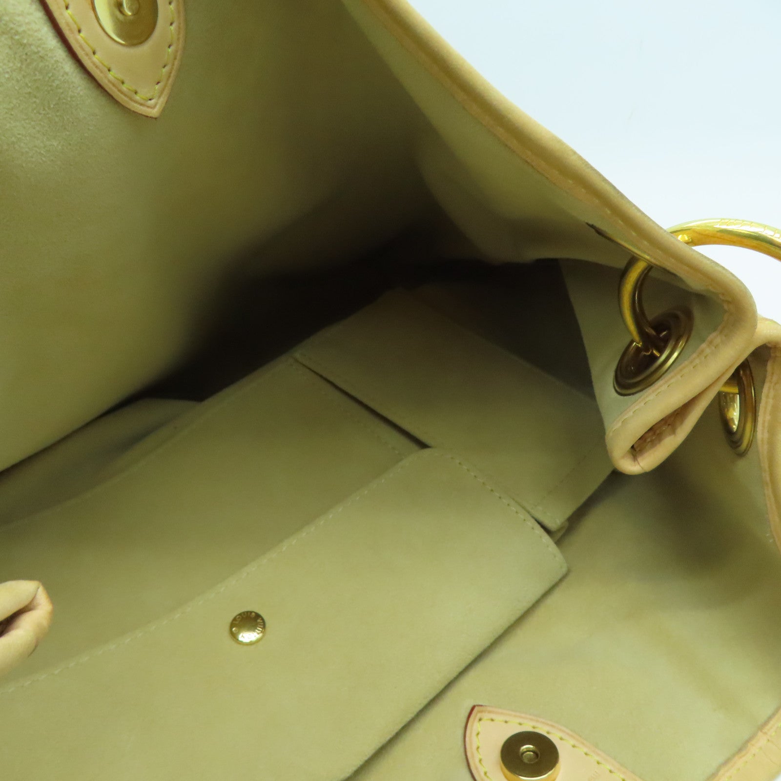 LOUIS VUITTON Monogram Galliera PM金扣肩背袋啡色