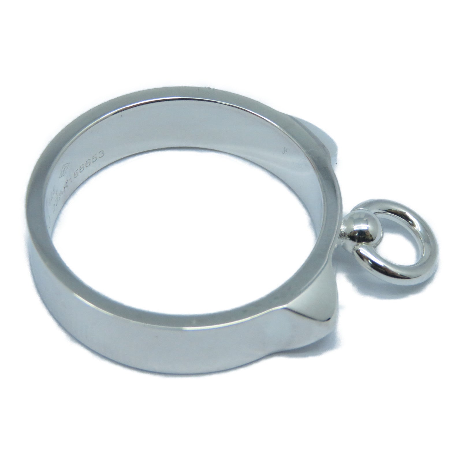 HERMES 925純銀Bague Collier de Chien戒指US#7.5銀色