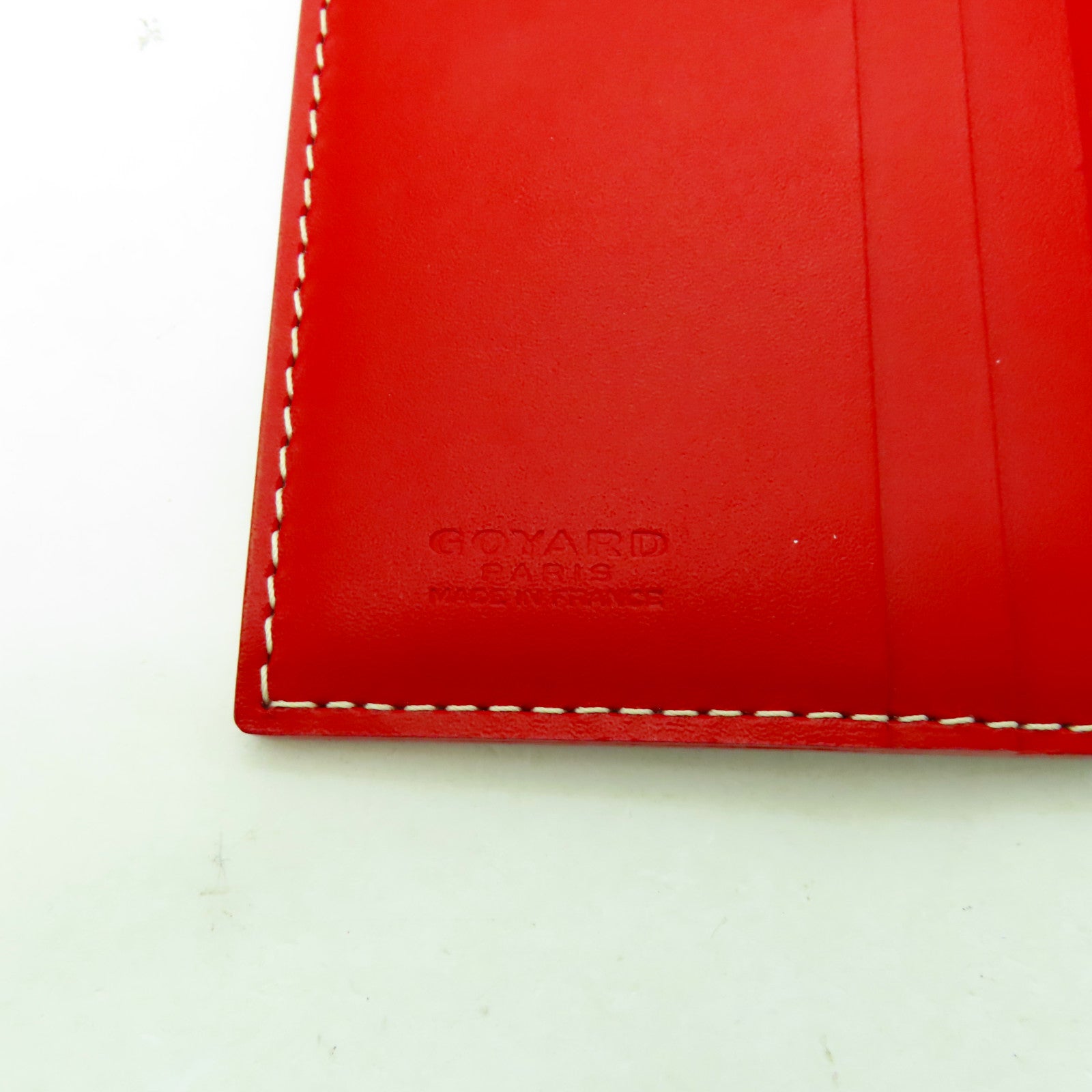 GOYARD 塗層皮革Saint Marc卡片套紅色