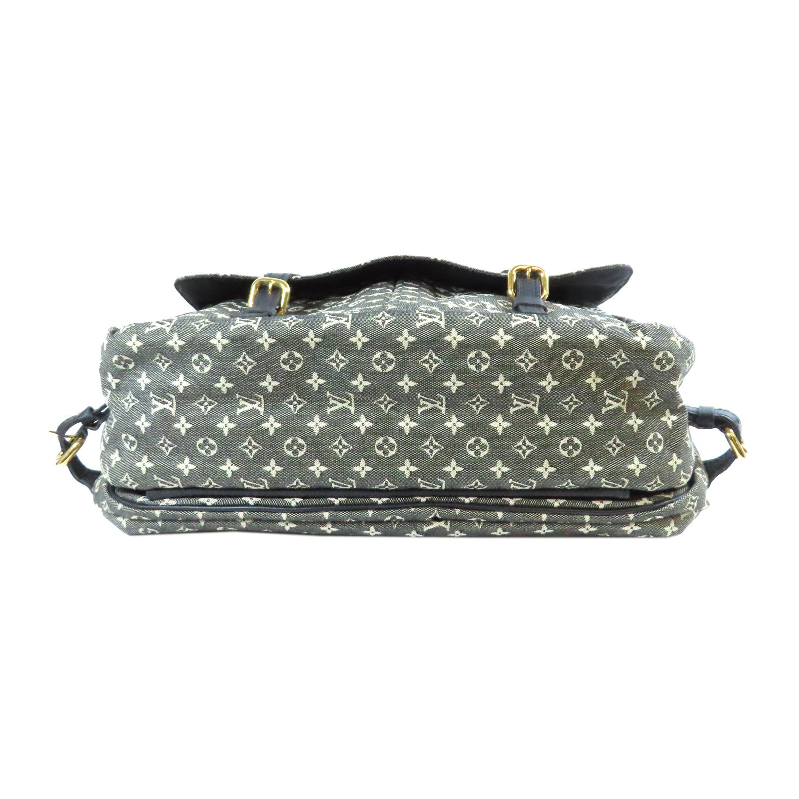 LOUIS VUITTON Monogram Mini Sac Maman金扣肩背袋黑色/白色