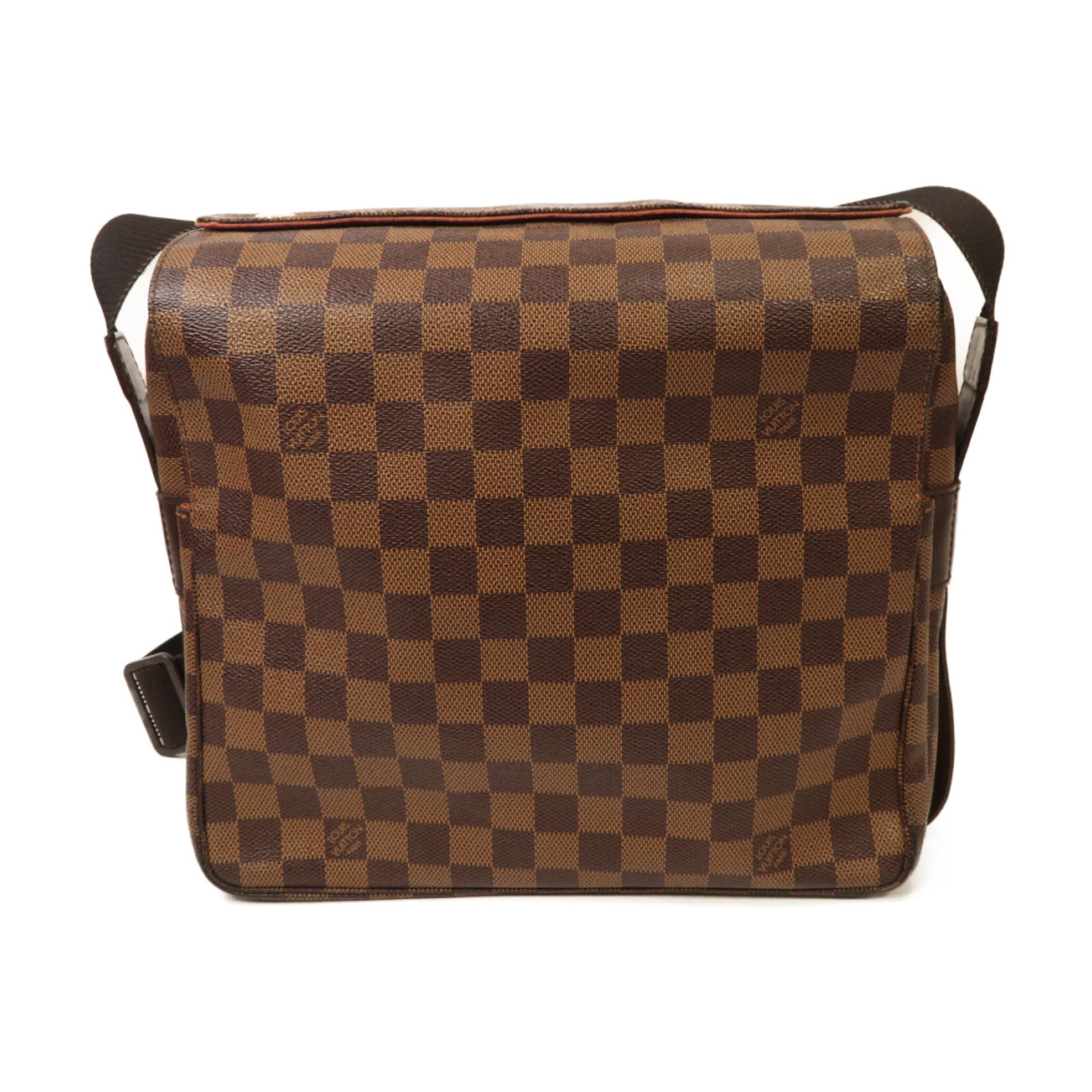 LOUIS VUITTON Damier Naviglio金扣肩背袋啡色
