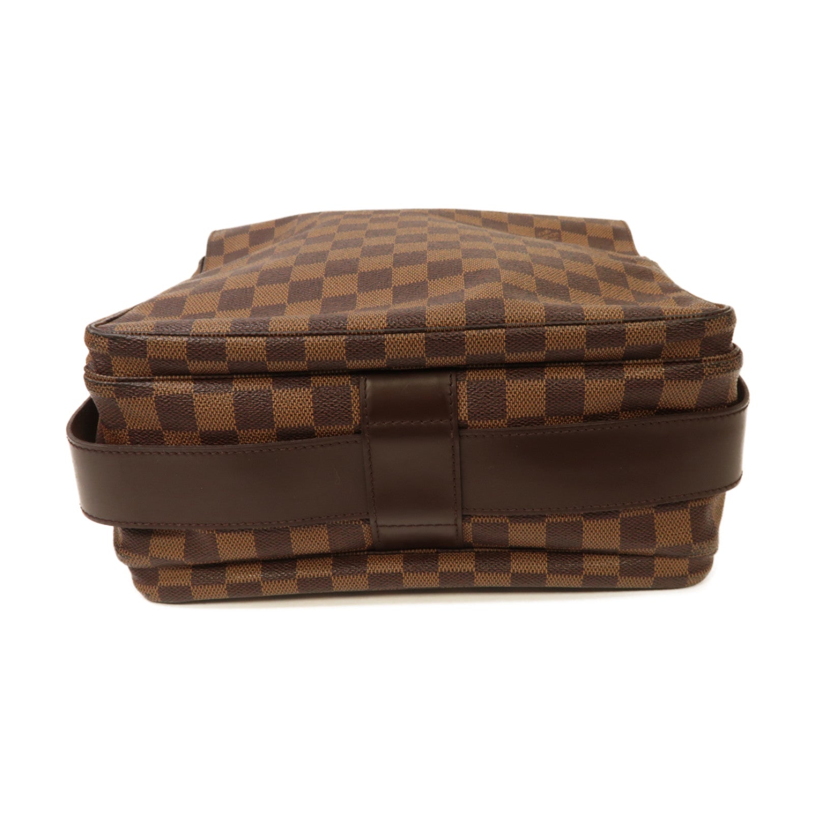 LOUIS VUITTON Damier Naviglio金扣肩背袋啡色