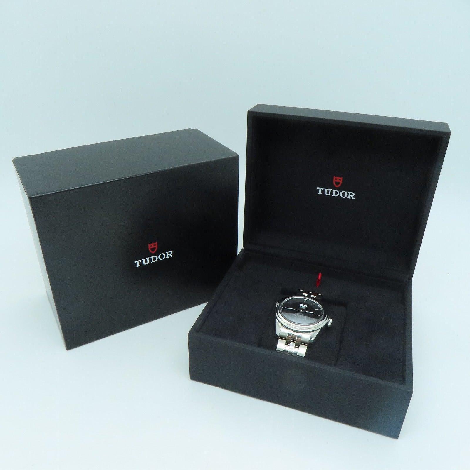 TUDOR Glamour Double Day不锈钢手表自动机芯黑色