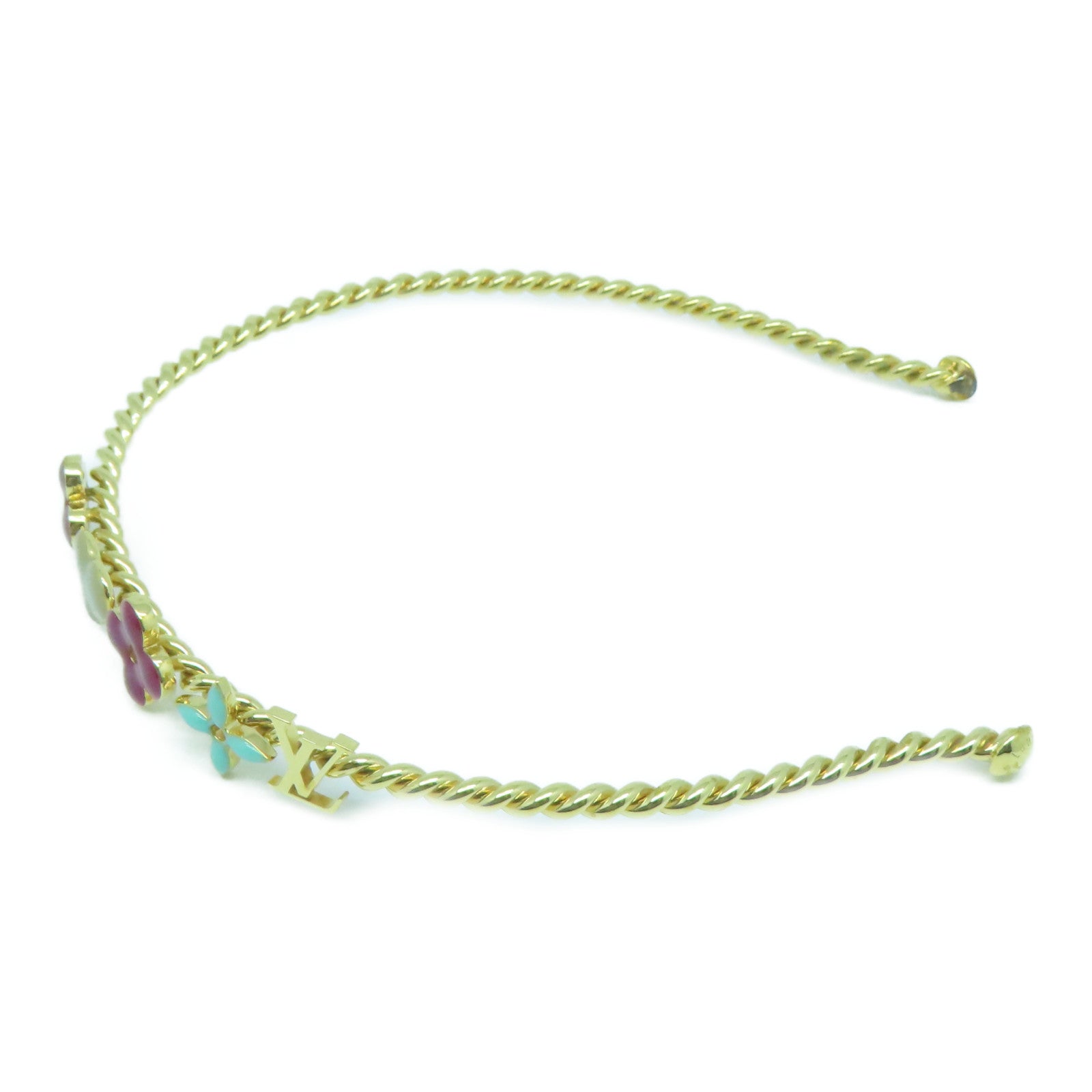 LOUIS VUITTON 金屬Headband頭箍紫色/金色