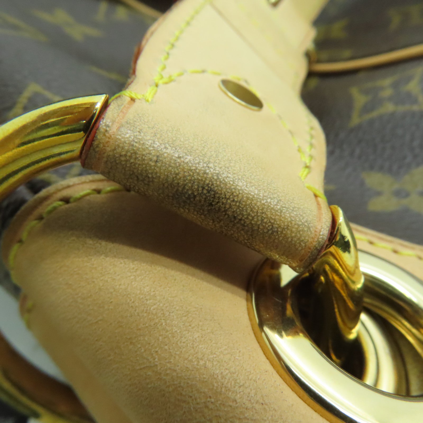 LOUIS VUITTON Monogram Galliera PM金扣肩背袋啡色