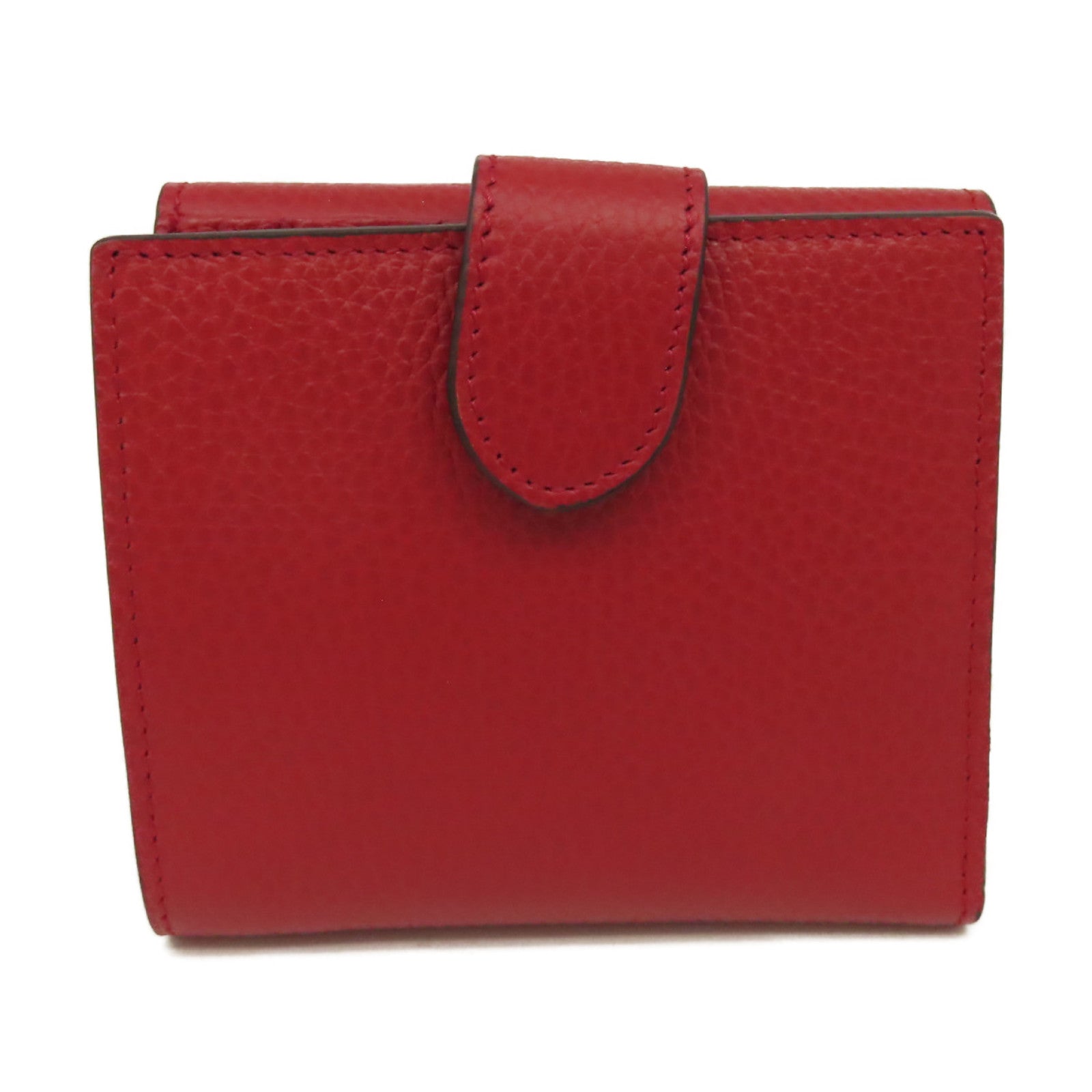 GUCCI 牛皮皮革Short Wallet金扣短錢包紅色