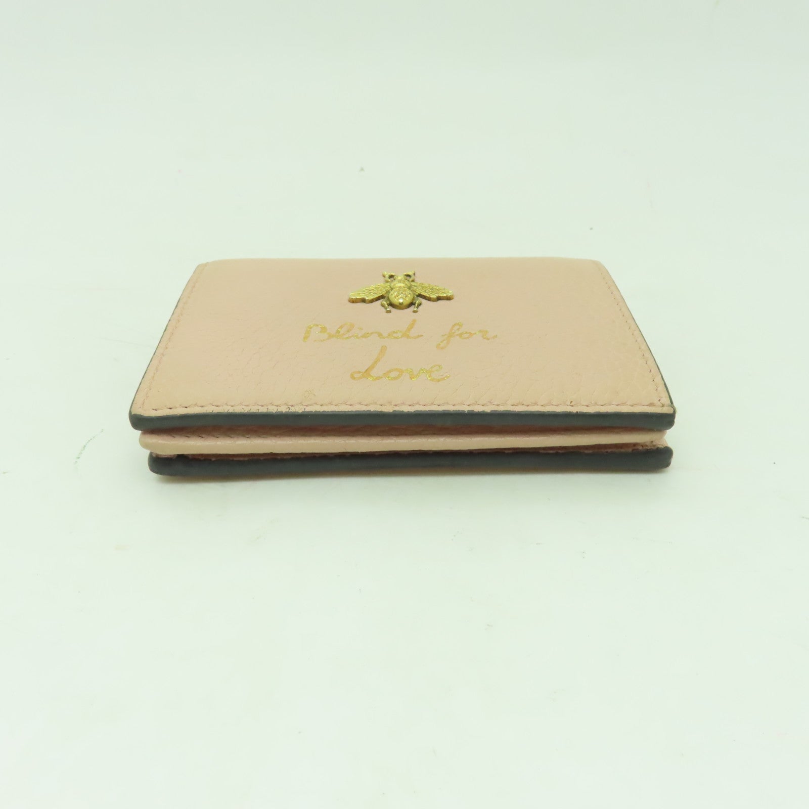 GUCCI 【激減優惠】牛皮皮革Wallet金扣錢包粉紅色