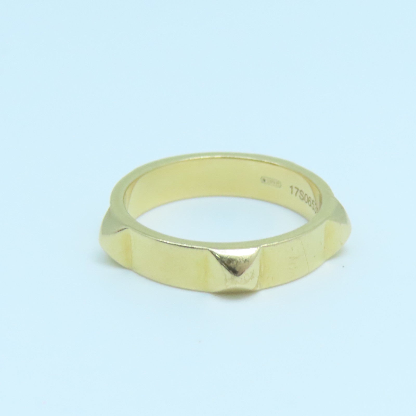 HERMES 【激減優惠】18K玫瑰金Bague Mini Clous Ring戒指#50 US#5.25