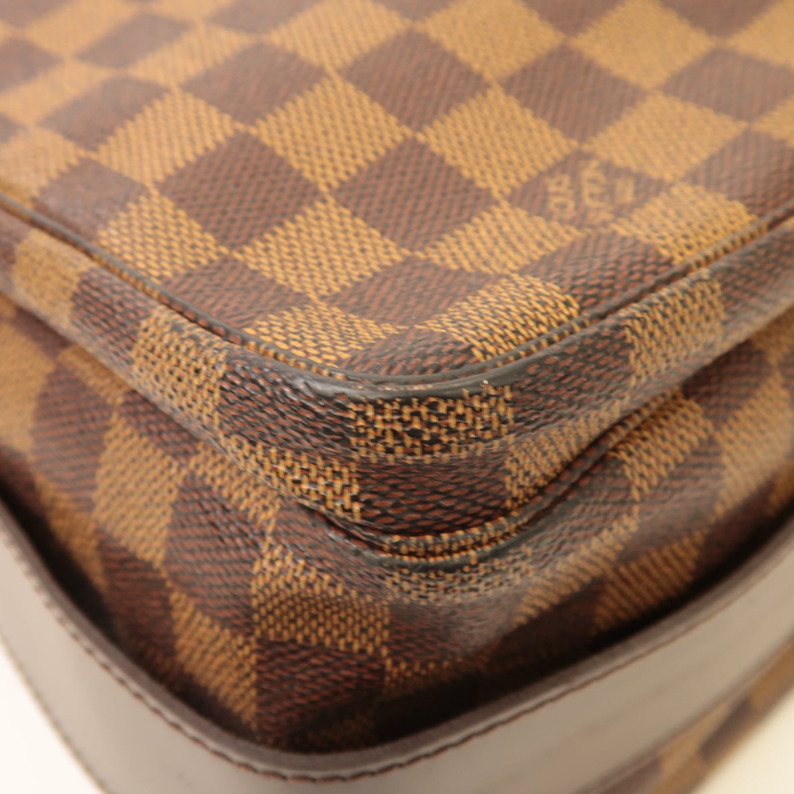 LOUIS VUITTON Damier Naviglio金扣肩背袋啡色
