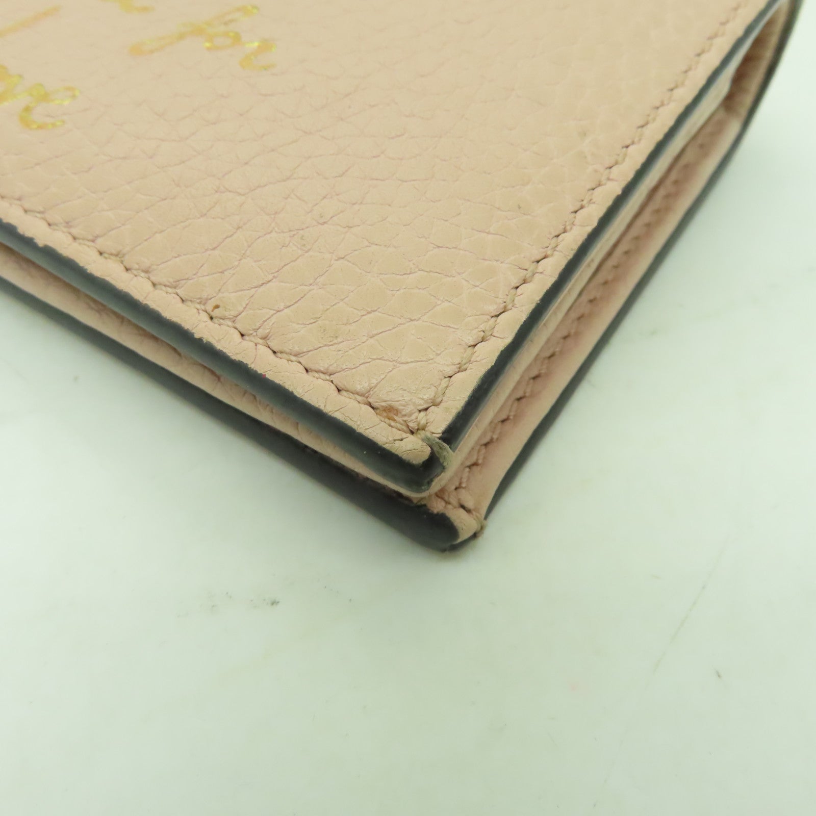 GUCCI 【激減優惠】牛皮皮革Wallet金扣錢包粉紅色