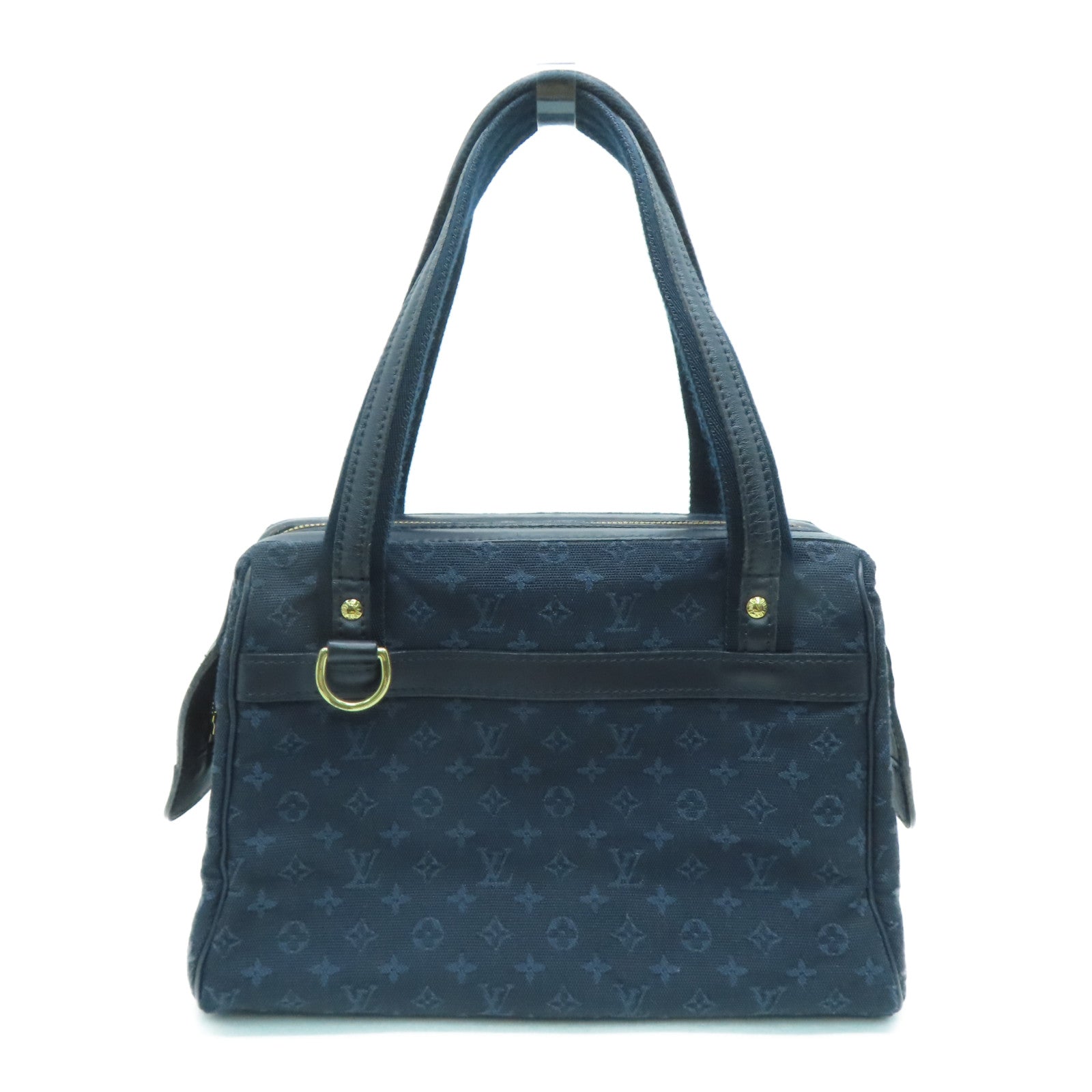 LOUIS VUITTON Monogram Mini Josephine PM金扣手挽袋藍色