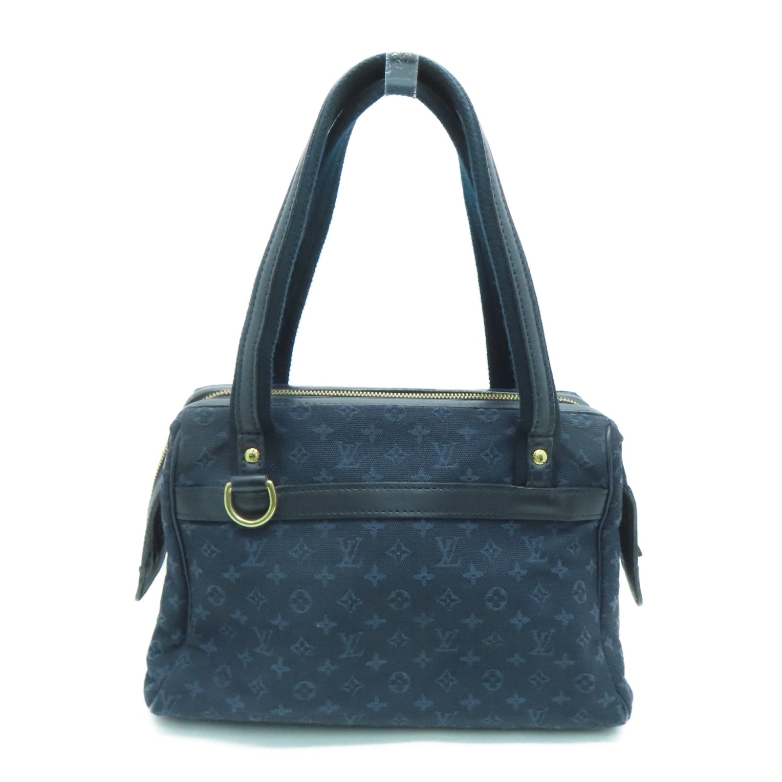 LOUIS VUITTON Monogram Mini Josephine PM金扣手挽袋藍色