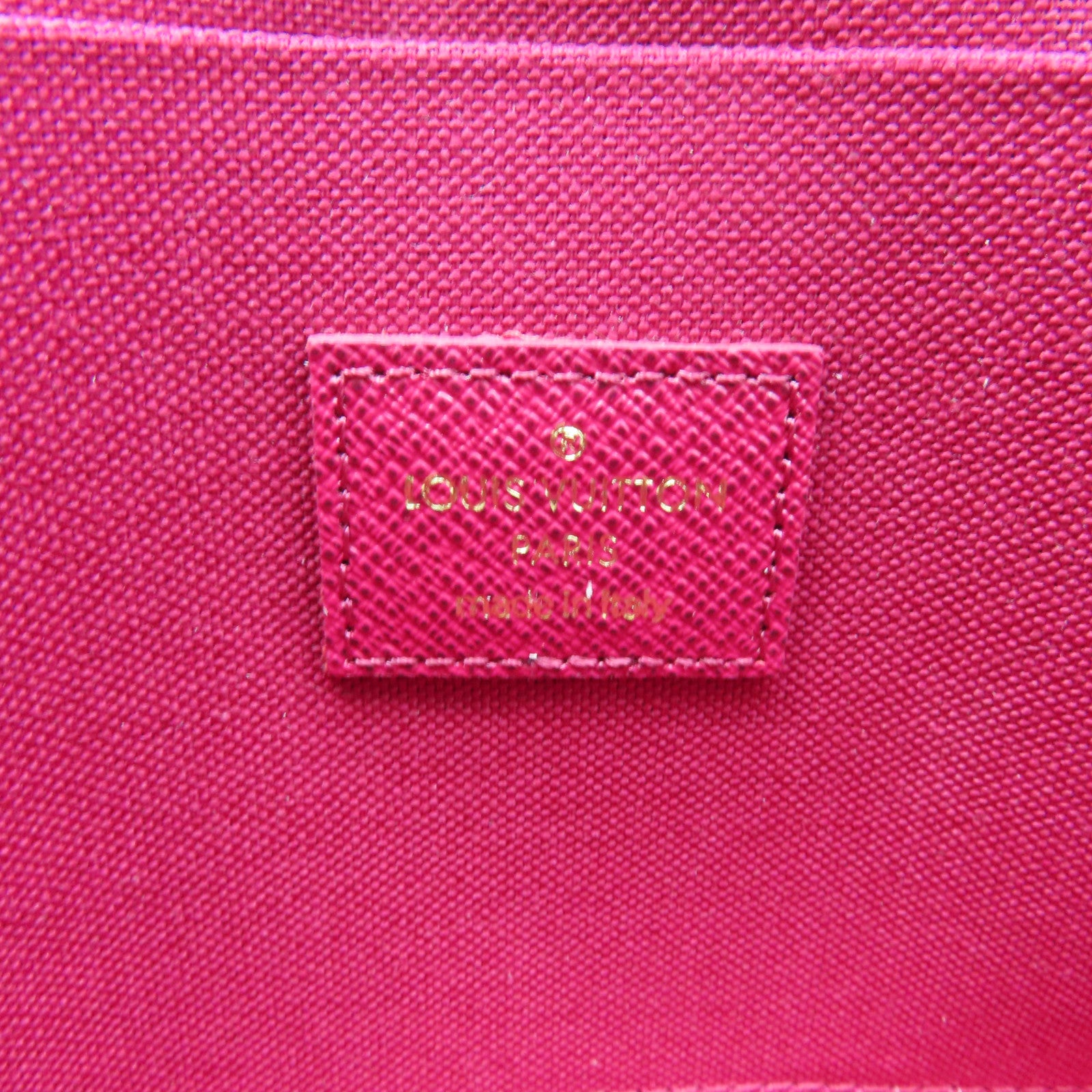 LOUIS VUITTON Monogram Felicie Pochette金扣肩背袋棕色