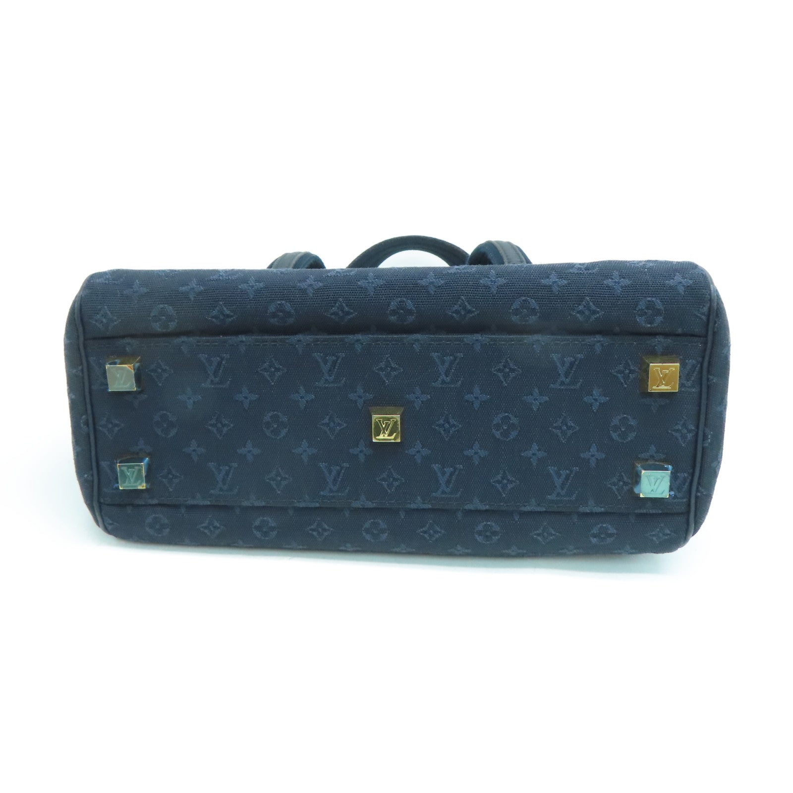 LOUIS VUITTON Monogram Mini Josephine PM金扣手挽袋藍色