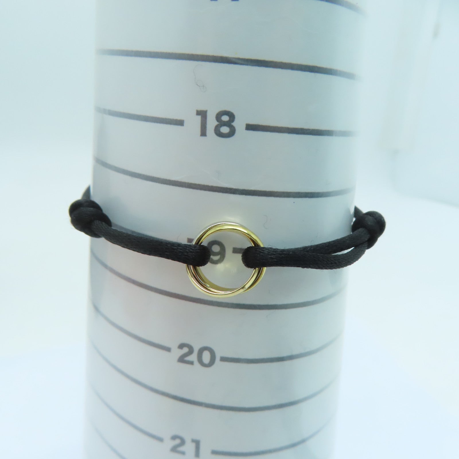 CARTIER 18K黄金Trinity Bracelet手链金色/银色
