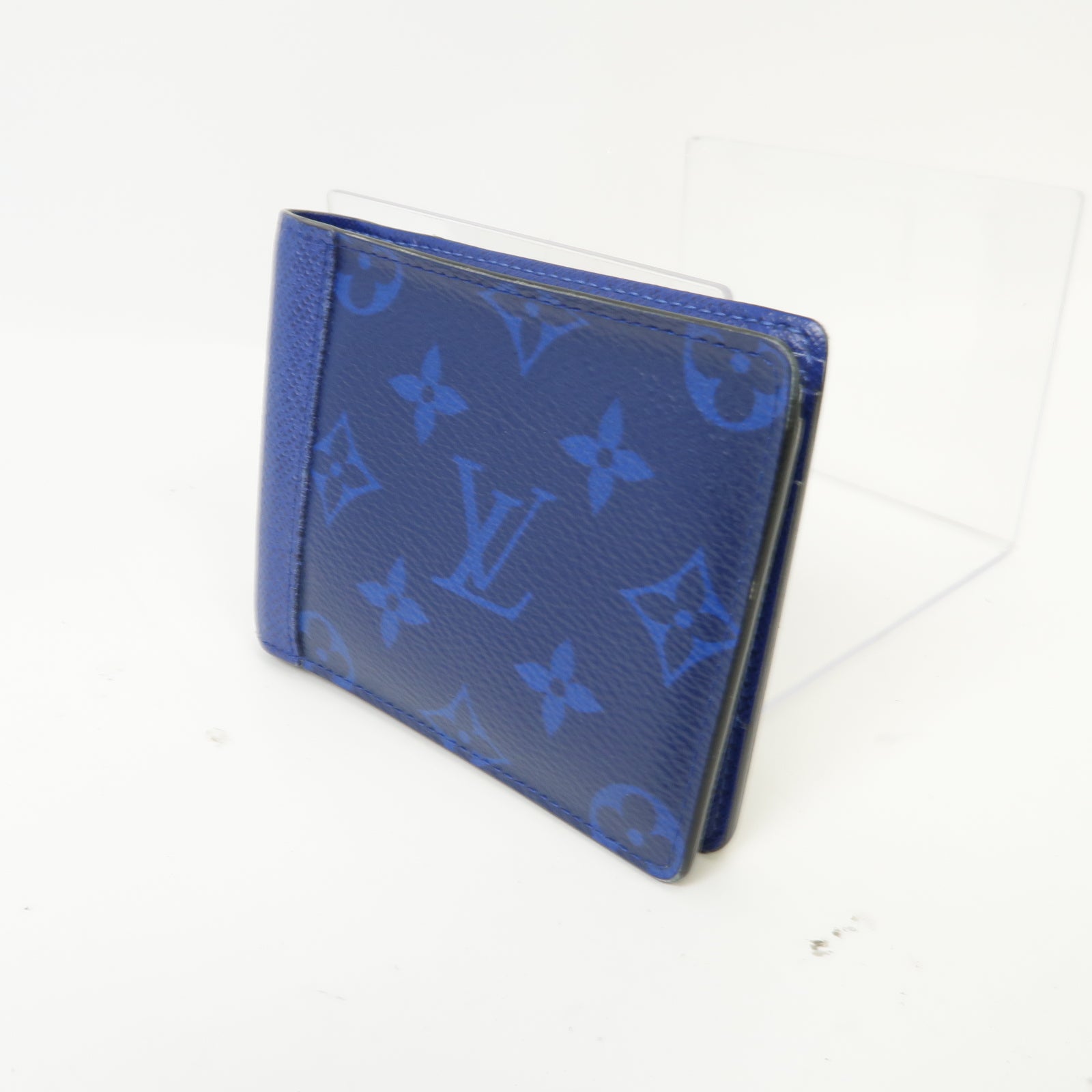 LOUIS VUITTON Taiga/Monogram Wallet錢包藍色