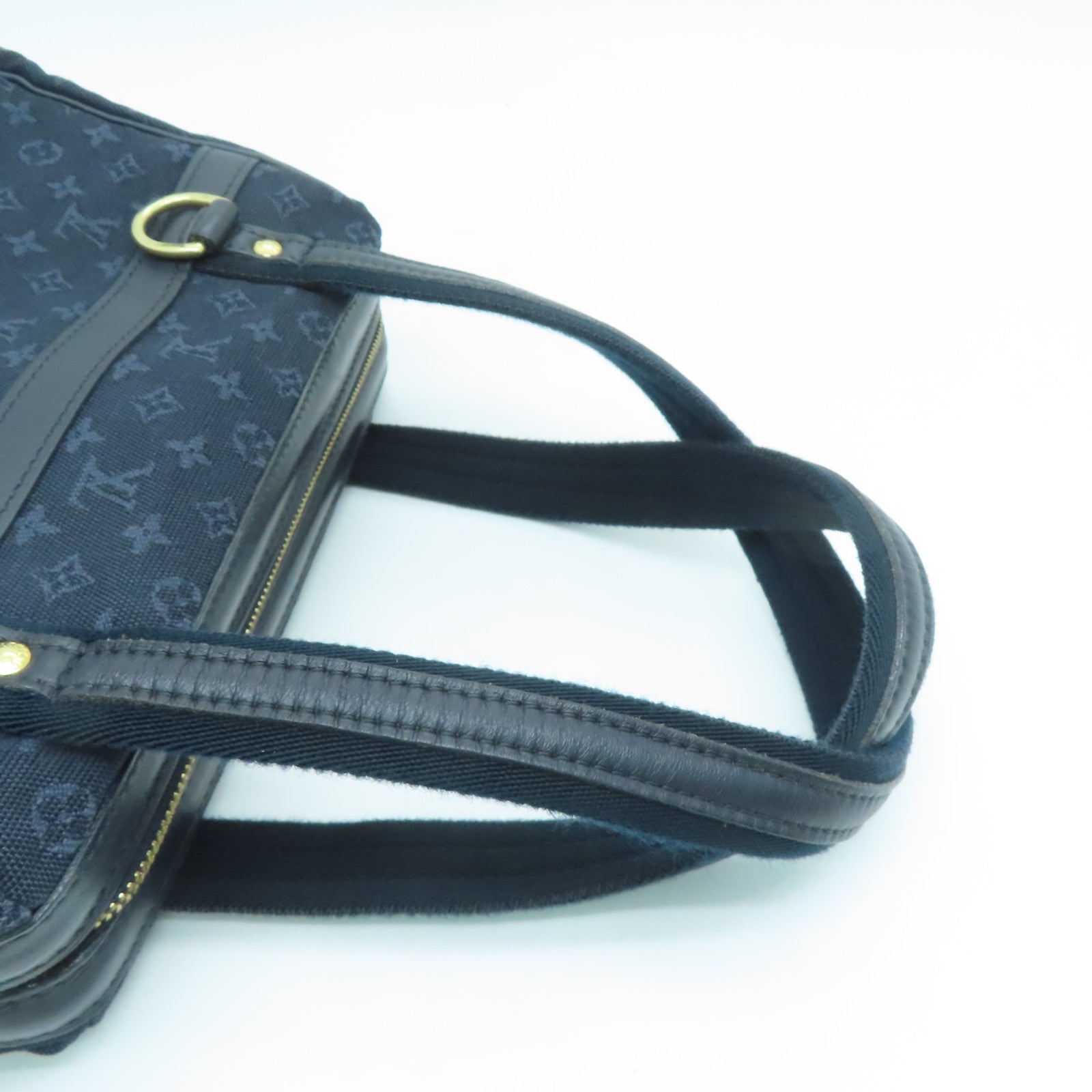 LOUIS VUITTON Monogram Mini Josephine PM金扣手挽袋藍色