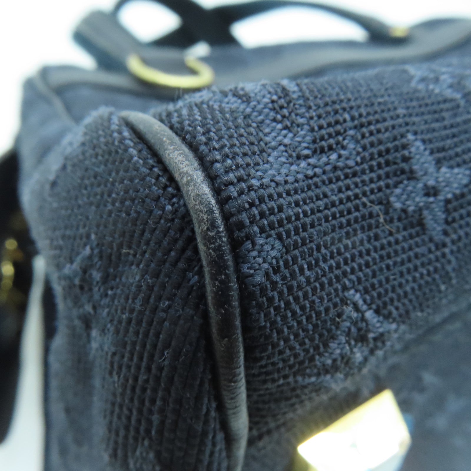 LOUIS VUITTON Monogram Mini Josephine PM金扣手挽袋藍色