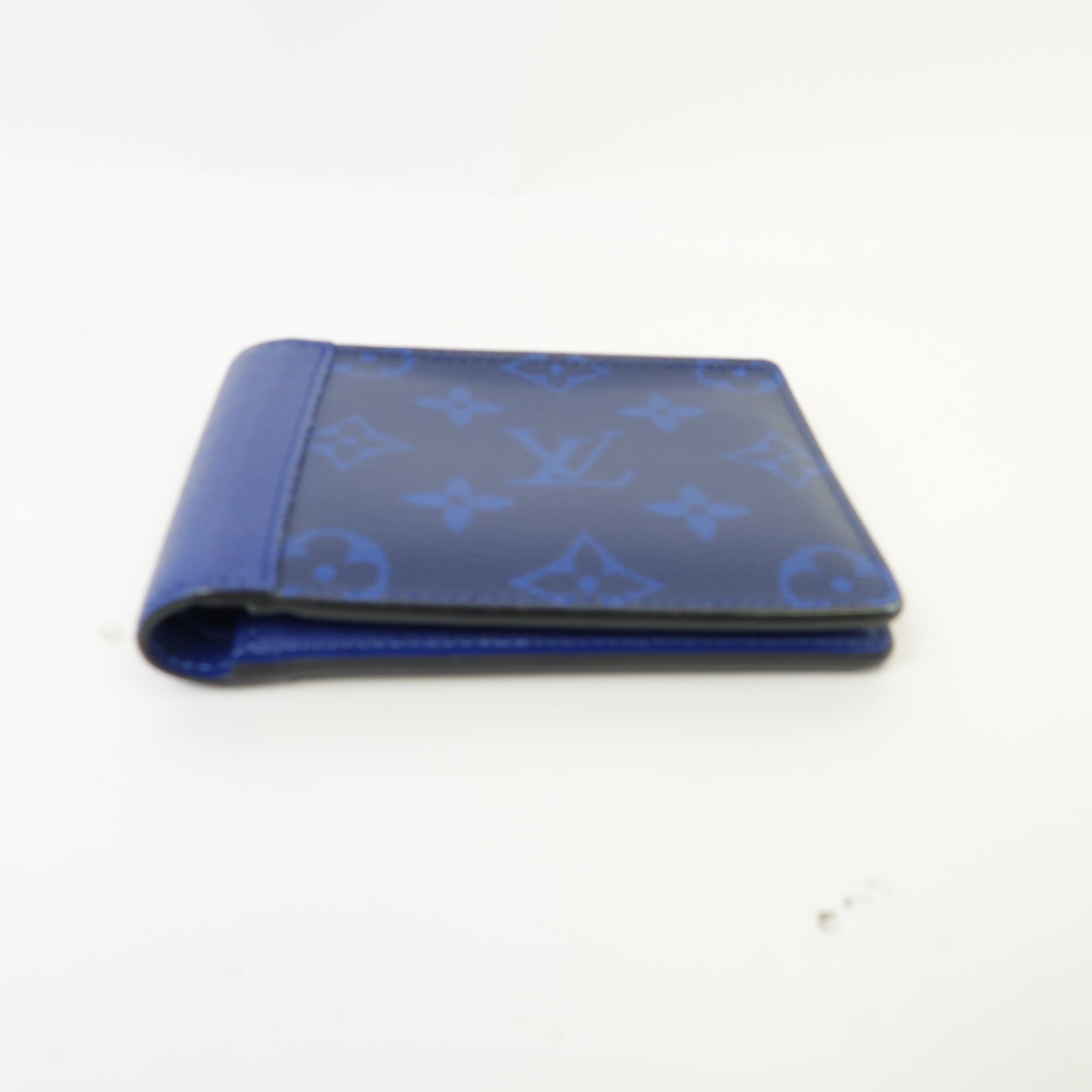 LOUIS VUITTON Taiga/Monogram Wallet錢包藍色