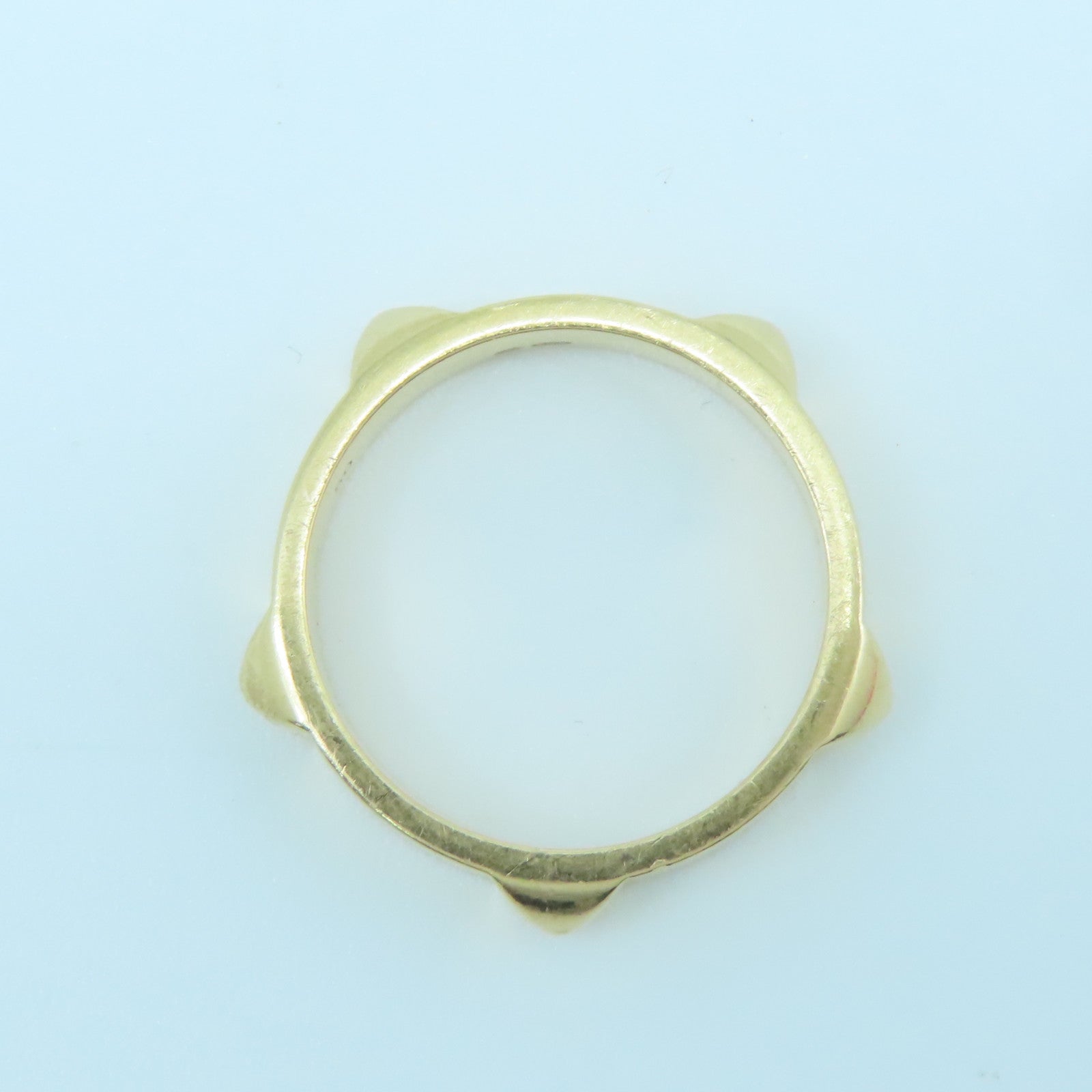 HERMES 【激減優惠】18K玫瑰金Bague Mini Clous Ring戒指#50 US#5.25