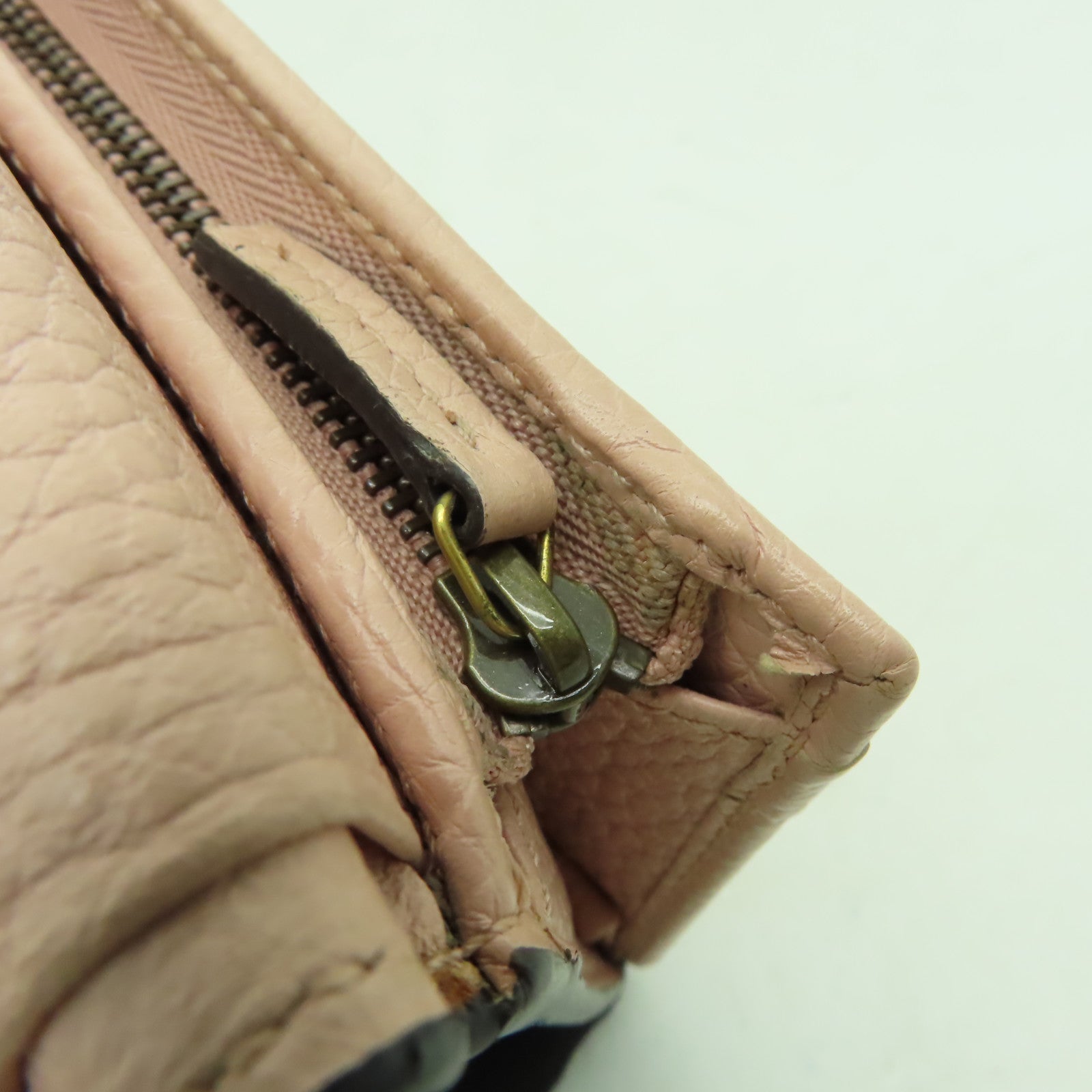 GUCCI 【激減優惠】牛皮皮革Wallet金扣錢包粉紅色
