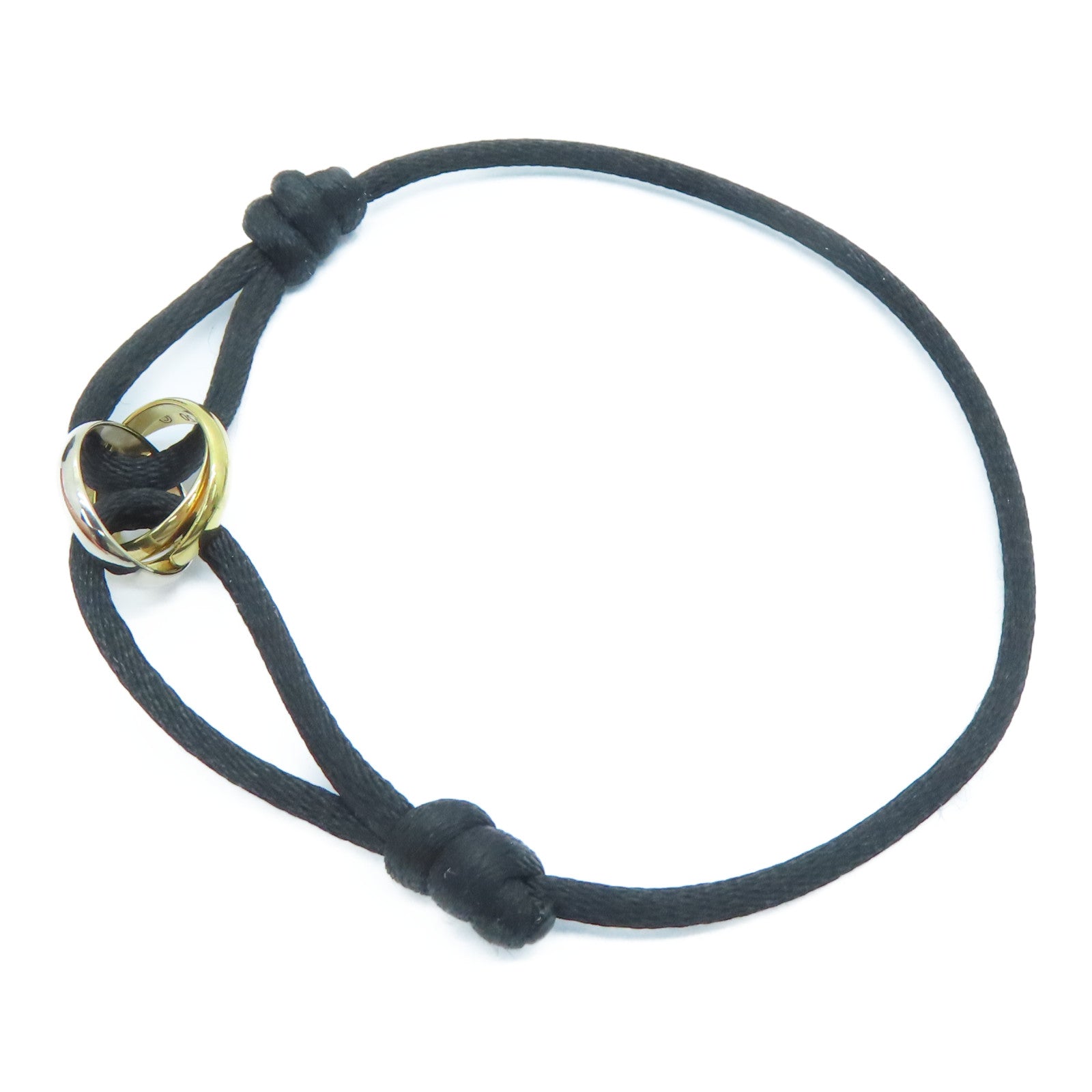 CARTIER 18K黄金Trinity Bracelet手链金色/银色