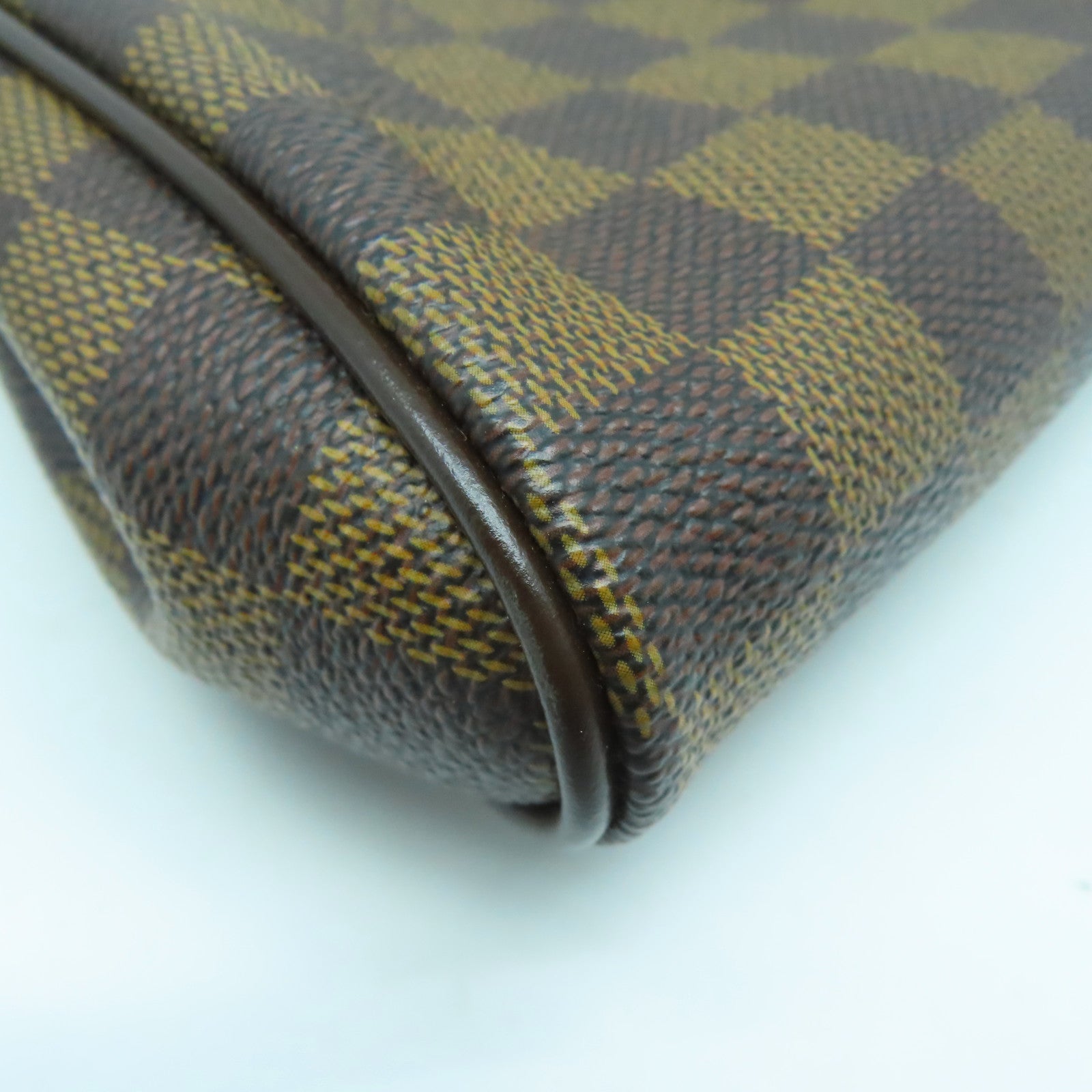 LOUIS VUITTON Damier Eva金扣手挽肩背兩用袋棕色